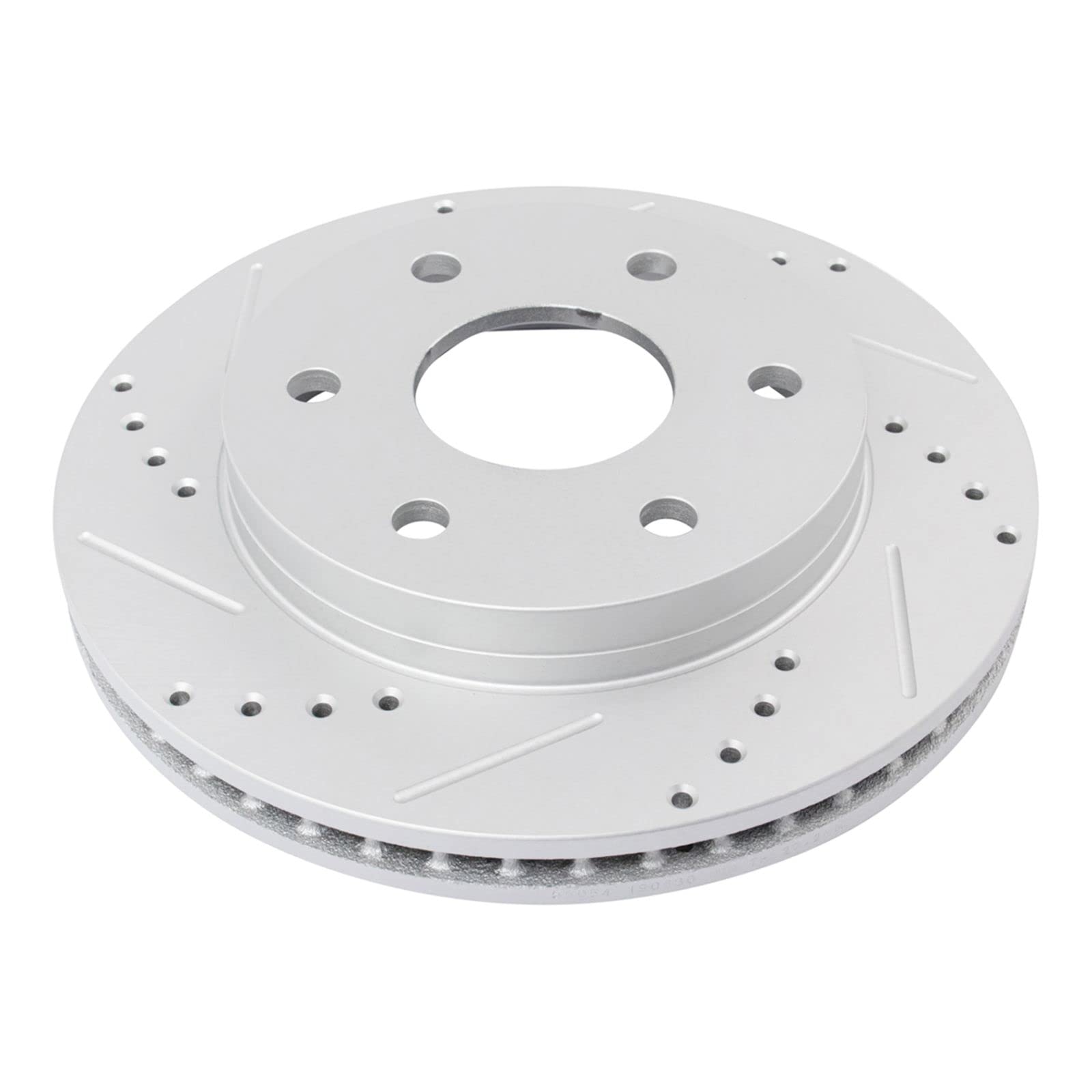 High-Performance Front Ceramic Brake Pads with Drilled & Slotted Zinc Coated Rotors & Calipers Kit - Perfect for Racing, Off-Roading & Daily Driving