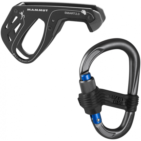 Mammut Smart 2.0 Belay Device Package - Lightweight Climbing Gear for Rock & Ice Climbing - Perfect for Outdoor Adventures & Mountaineering