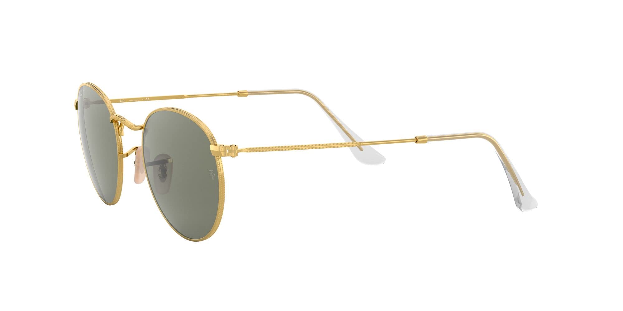 Ray-Ban RB3447 Round Metal Sunglasses for Men & Women - Classic Polarized Aviator Style for Driving, Travel & Outdoor Activities
