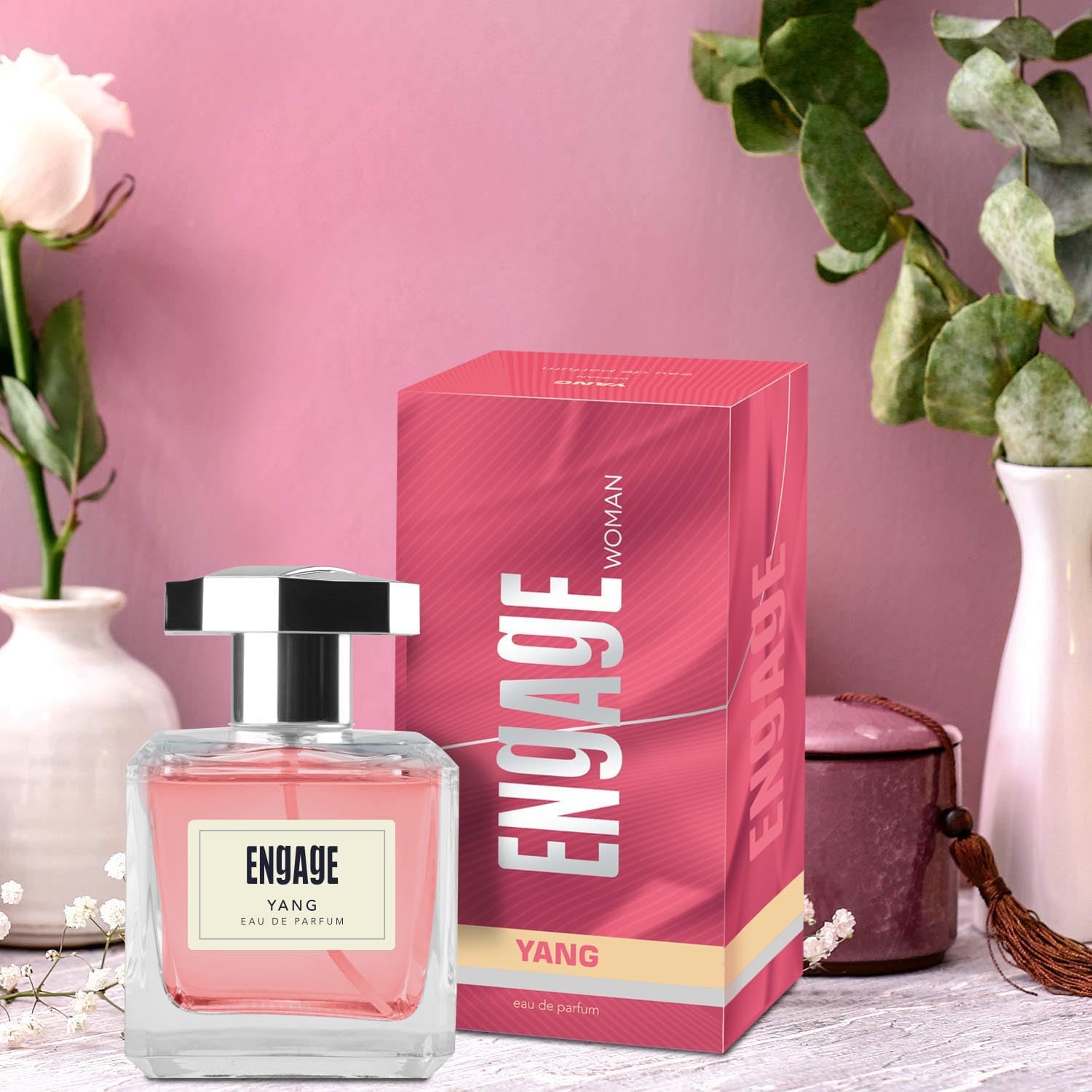 Engage Yang Eau De Parfum for Women - Floral Fruity Perfume | Long-Lasting Skin-Friendly Fragrance | Perfect for Date Night, Office & Special Occasions