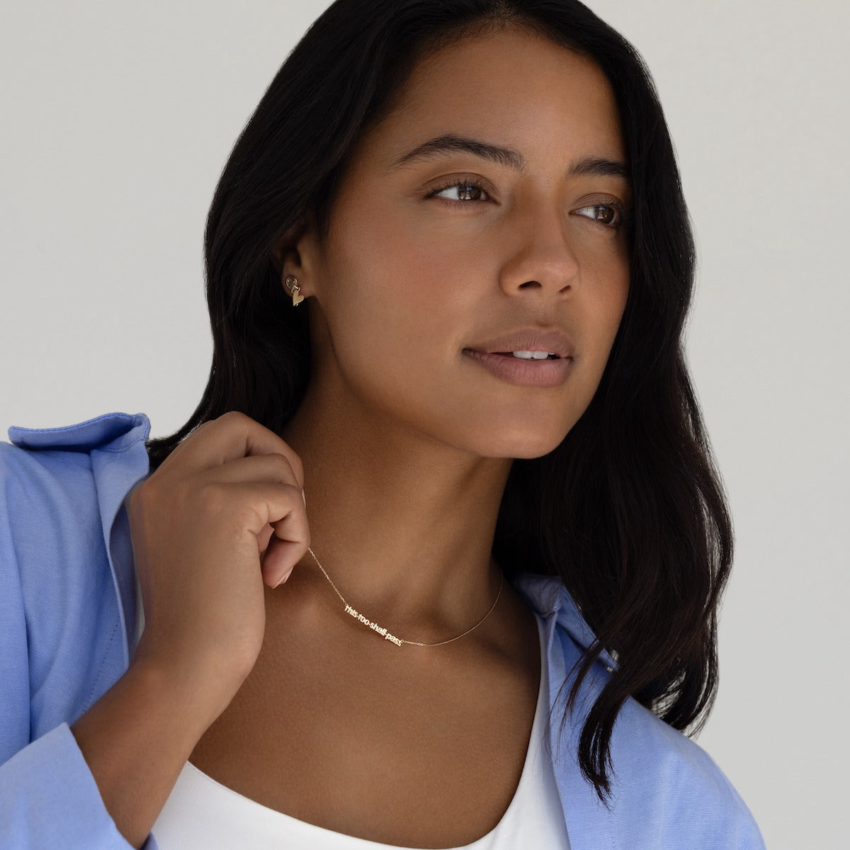 This Too Shall Pass Necklace - Inspirational Jewelry for Women, Motivational Gift for Strength & Hope - Perfect for Daily Wear, Meditation & Special Occasions