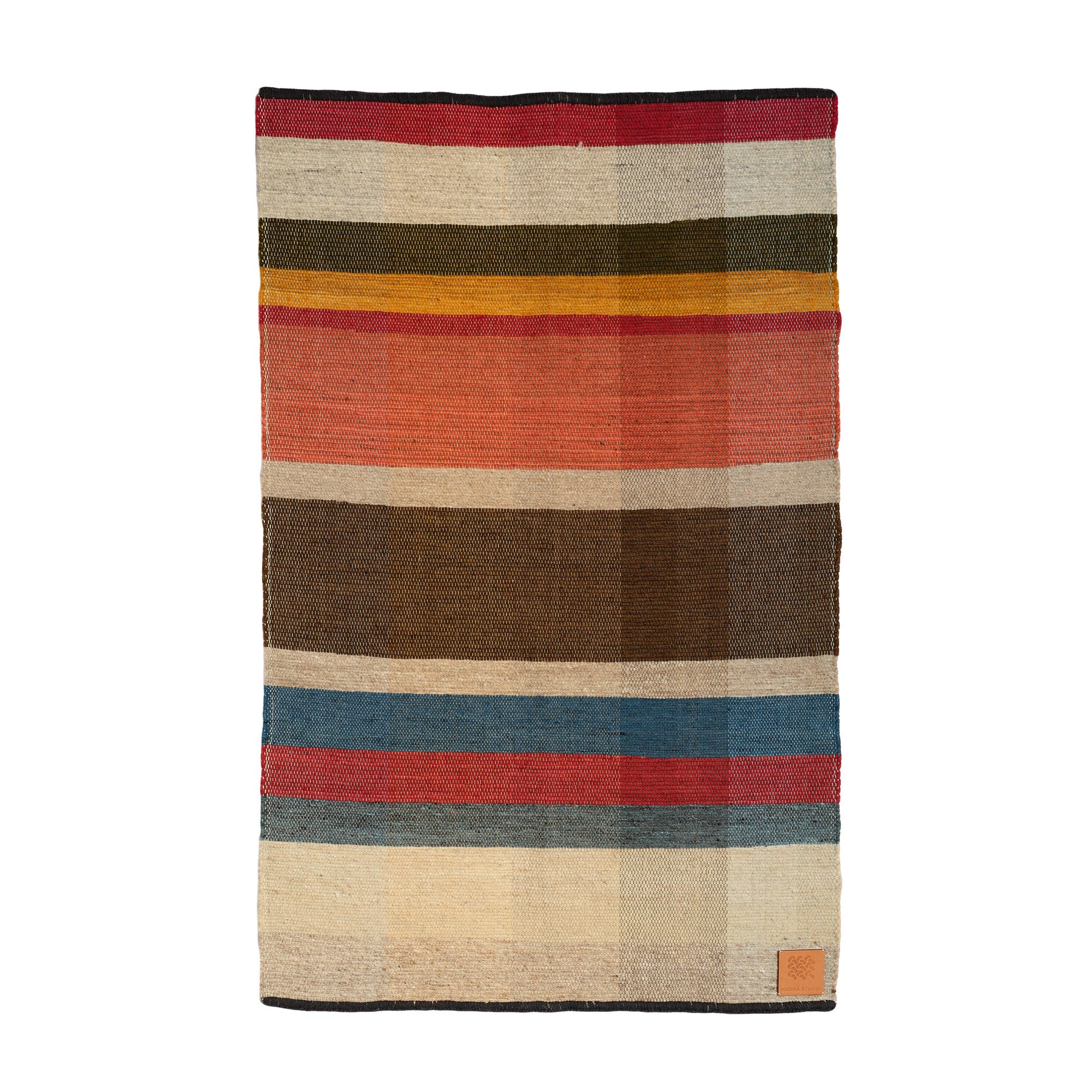 Handmade Wool Remnant Woven Rug - 26