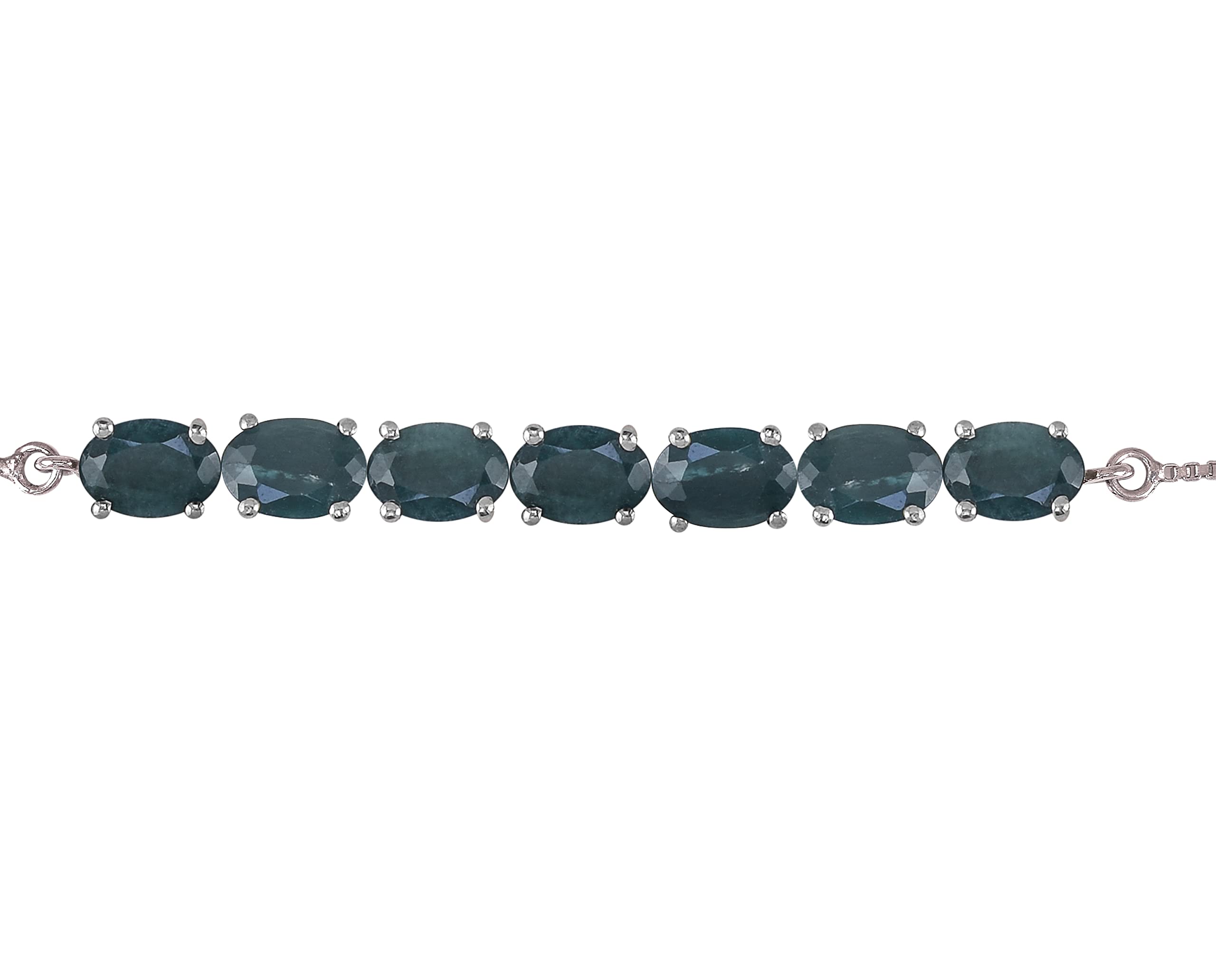 7X5 Oval 100% Natural Extremely Rare Grandidierite Adjustable Sterling Silver Bolo Bracelet for Women & Girls - Perfect for Gifts, Weddings & Special Occasions