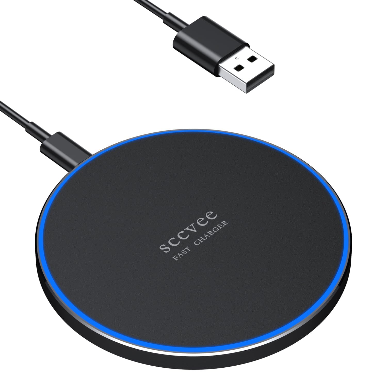 20W Max Fast Wireless Charging Station - Qi-Certified for iPhone 15/14/13/12 & Samsung Galaxy S24/S23/S22/S21 - Wireless Charger Pad for Home, Office, Nightstand & Car Use