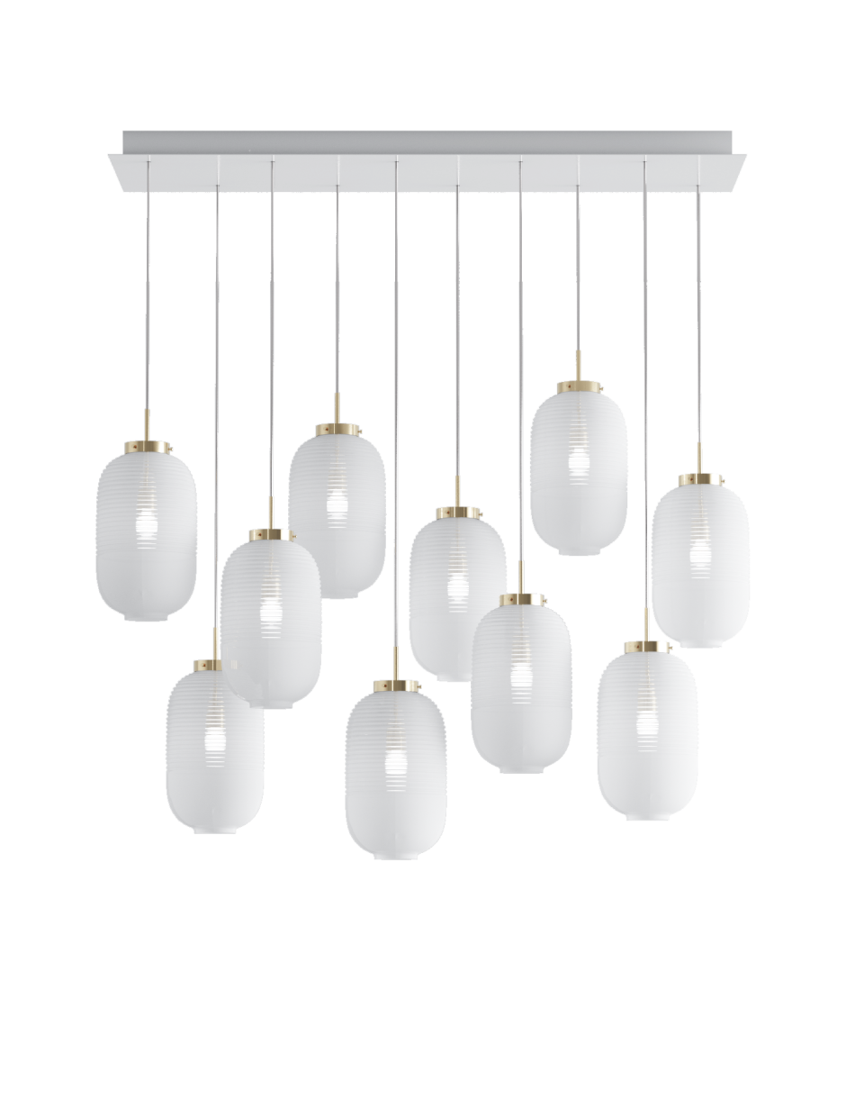 10 Pack Crystal Chandelier Pendant Lights - Elegant Hanging Lanterns for Dining Room, Bedroom, and Living Room Decor