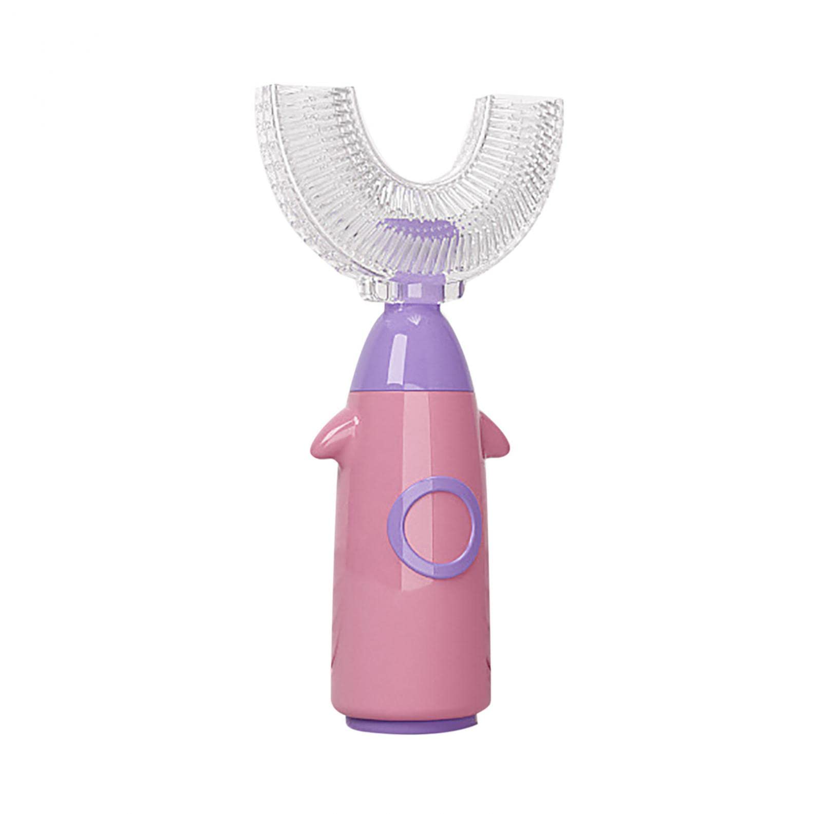 Mllkcao U-Shaped Silicone Baby Toothbrush for Kids Ages 2-12 - Soft Bristles, Gentle Massage & Training Toothbrush for Toddlers (Pink, Ages 2-6) - Perfect for Early Dental Care & Brushing Practice at Home or Travel
