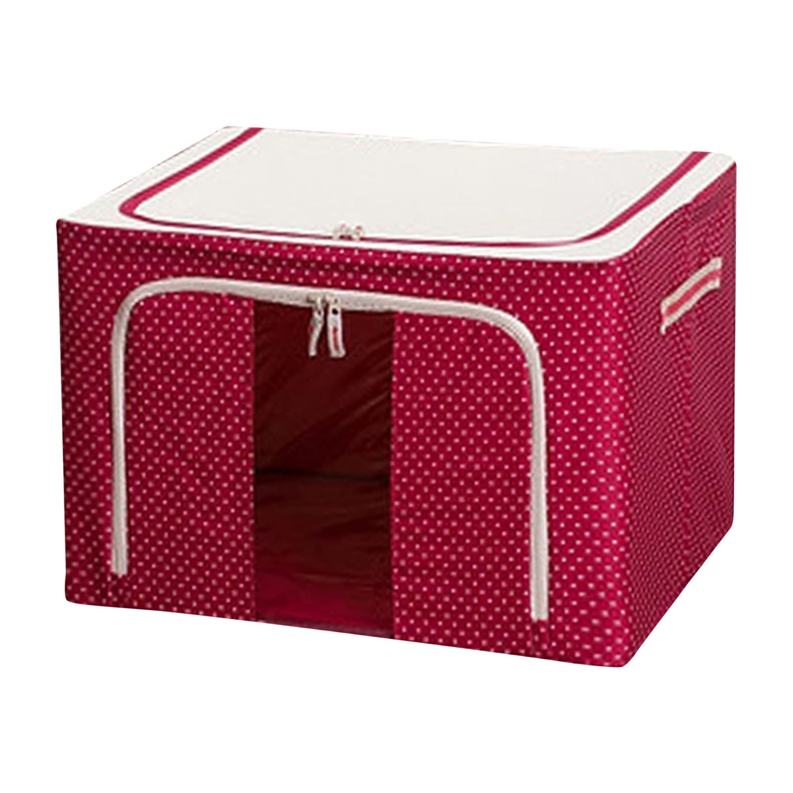 Celendi Clear Oxford Fabric Storage Box - Foldable Clothes Organizer for Home, Closet & Toy Storage | Durable & Space-Saving Solution for Bedroom, Nursery & Office Organization