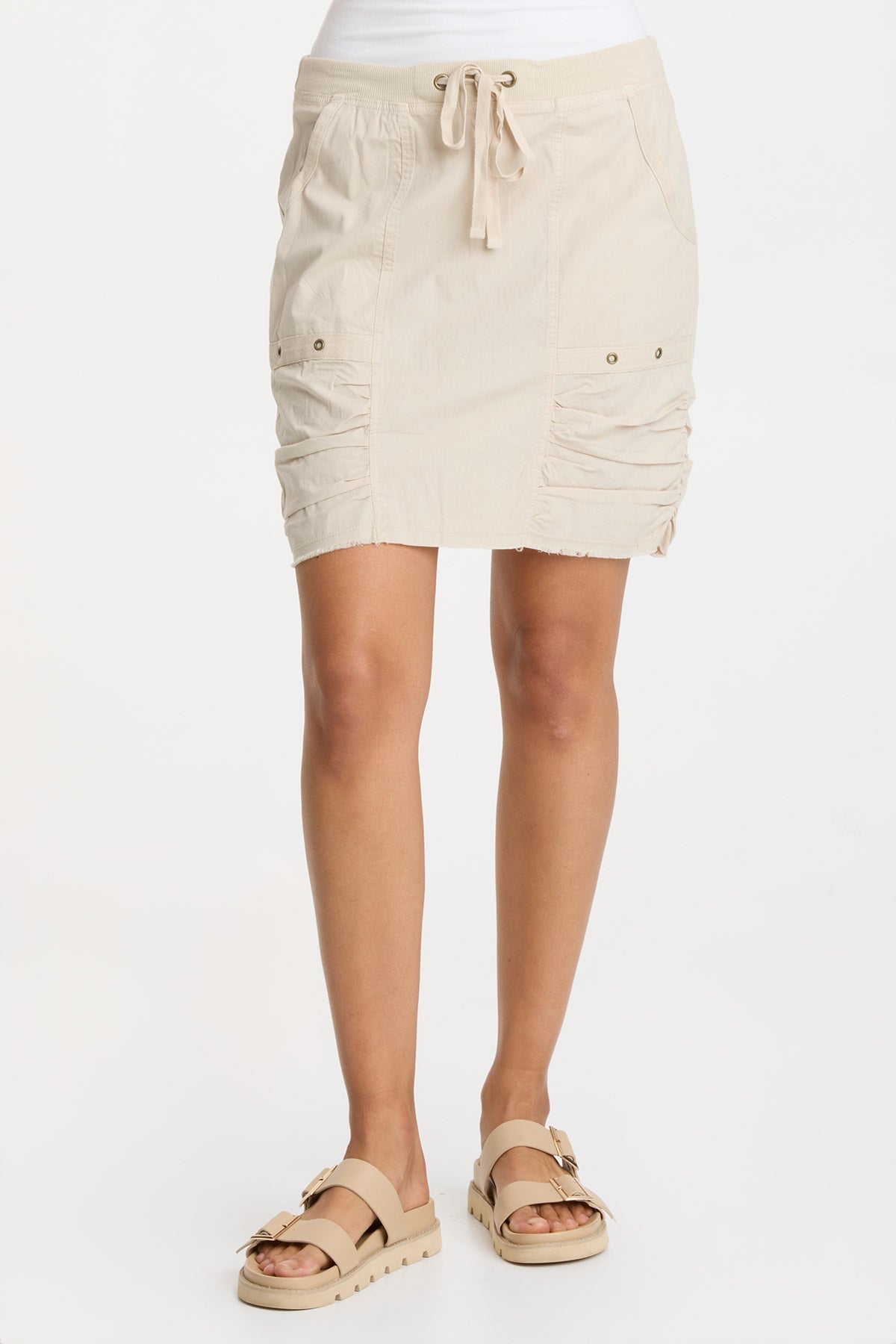 Leland Skirt 2.0 - Women's High Waist A-Line Skirt with Pockets | Comfortable Stretchy Fabric for Office, Date Night & Casual Outfits