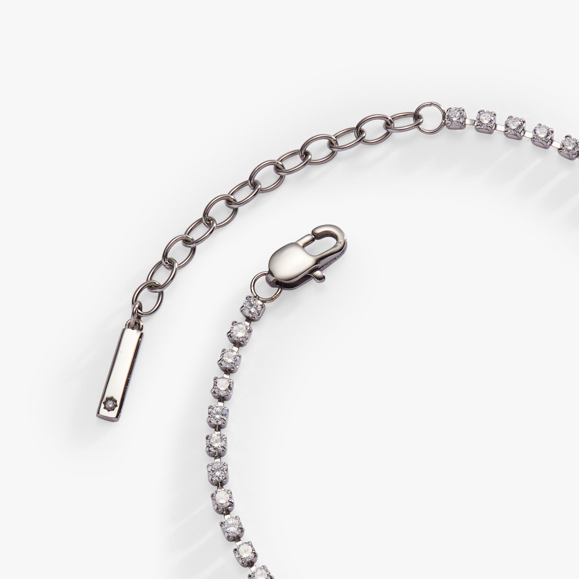 Babe Crystal Tennis Bracelet for Women - Elegant Cubic Zirconia & Sterling Silver Jewelry - Perfect for Parties, Weddings & Everyday Wear