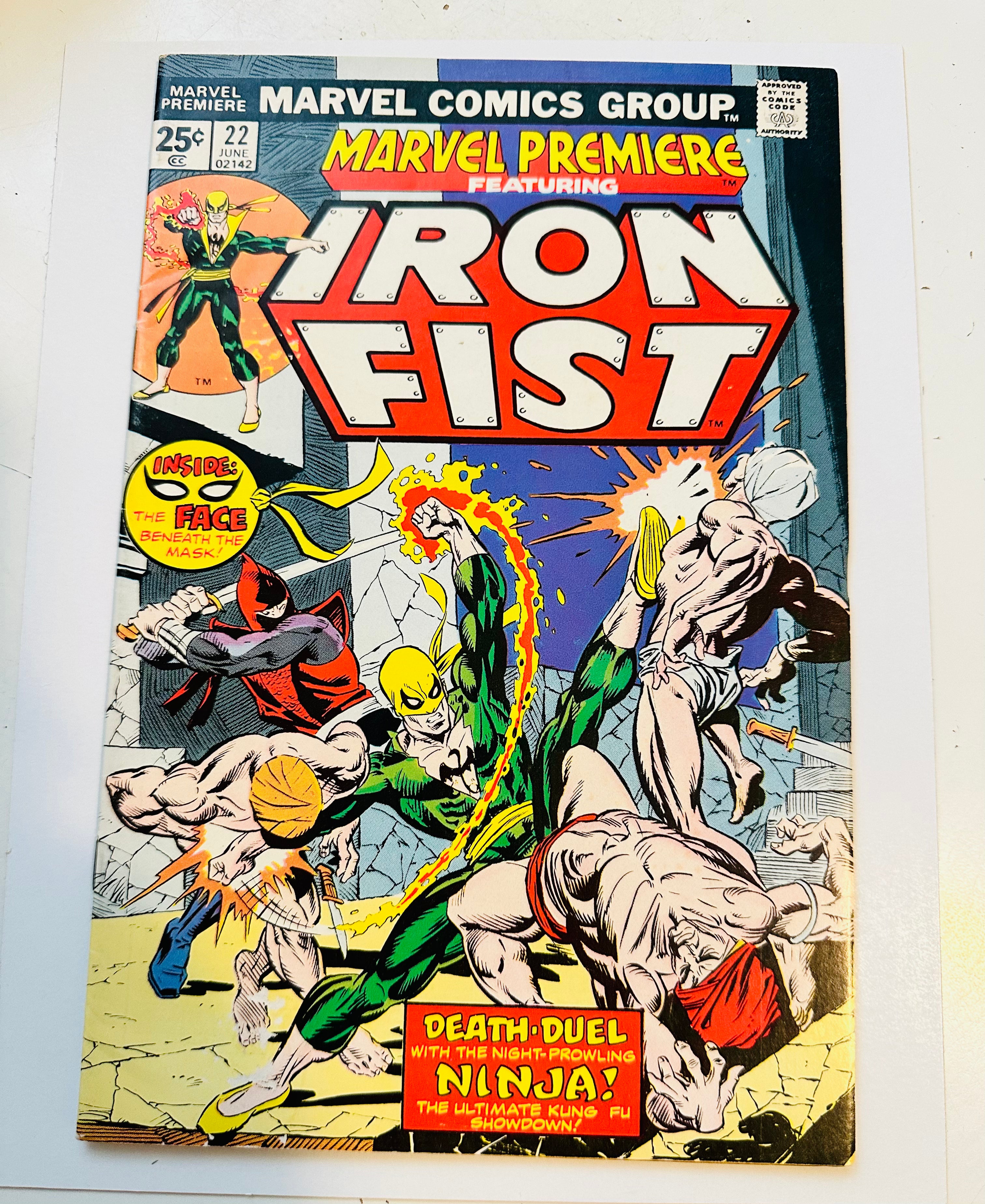 Marvel Premiere Iron Fist #22 Comic Book - VF (Very Fine) Condition - Collectible Superhero Series for Display & Investment | Perfect for Marvel Fans, Comic Collectors & Pop Culture Enthusiasts
