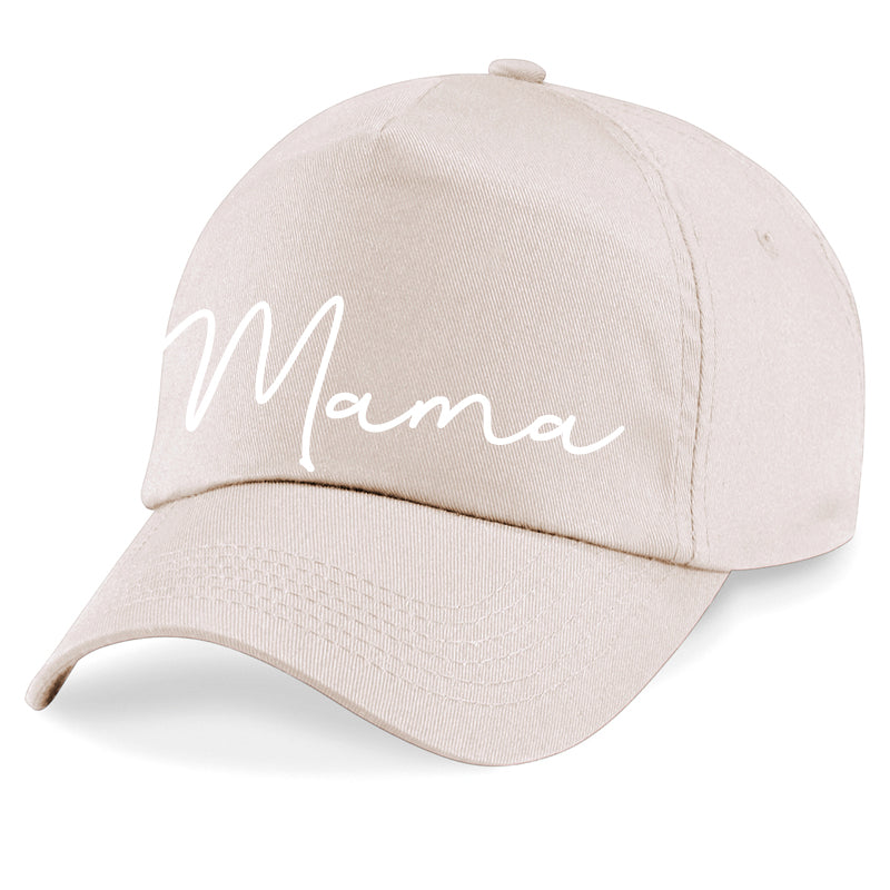 Basics Mama Script Cap (MRK X) - Stylish Baseball Hat for Women - Perfect for Casual Outfits, Sports & Outdoor Activities