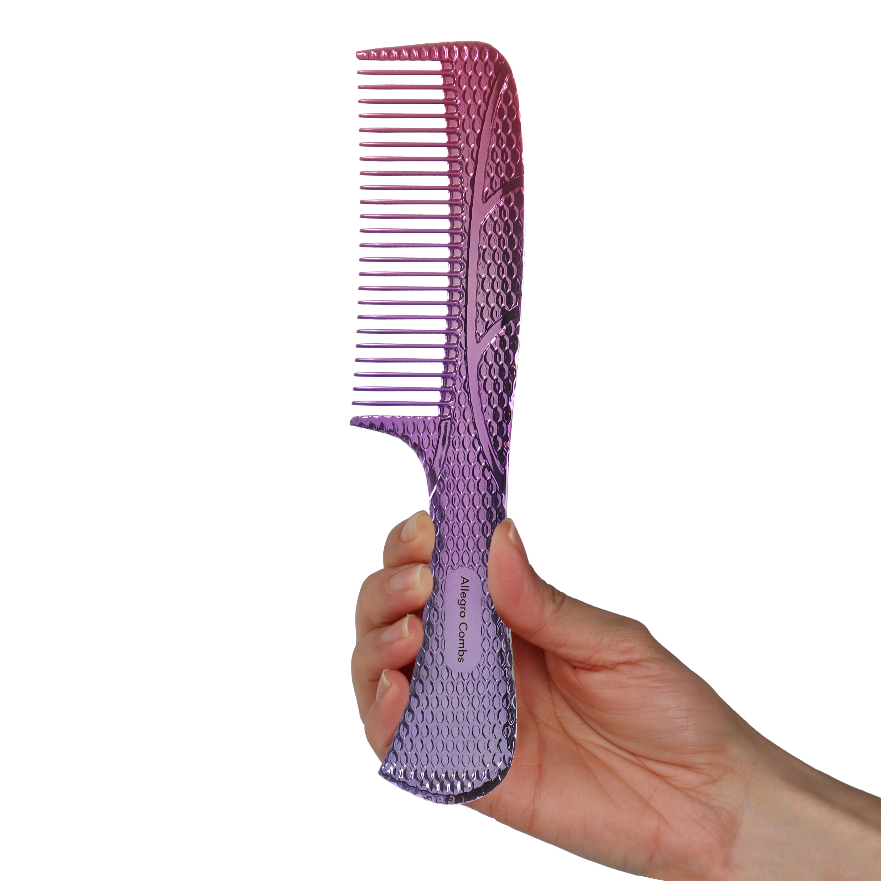 Allegro Comb 1004 Wide Tooth Detangling Hair Comb for Women - Gentle Styling Tool for Curly, Thick & Wet Hair - Perfect for Salon, Travel & Home Use