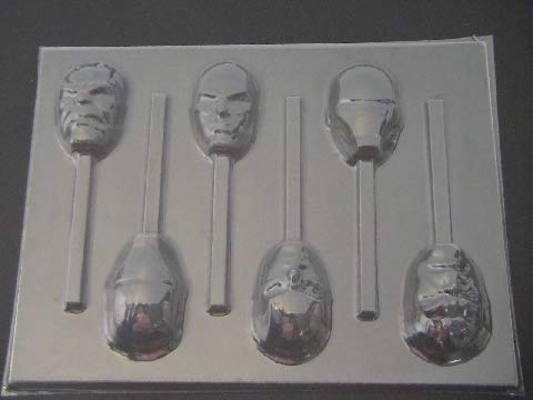 Avengers Superhero Chocolate Candy Lollipop Mold Kit - DIY Silicone Candy Molds for Iron Man, Hulk, Captain America - Perfect for Birthday Parties, Halloween Treats & Superhero Themed Events