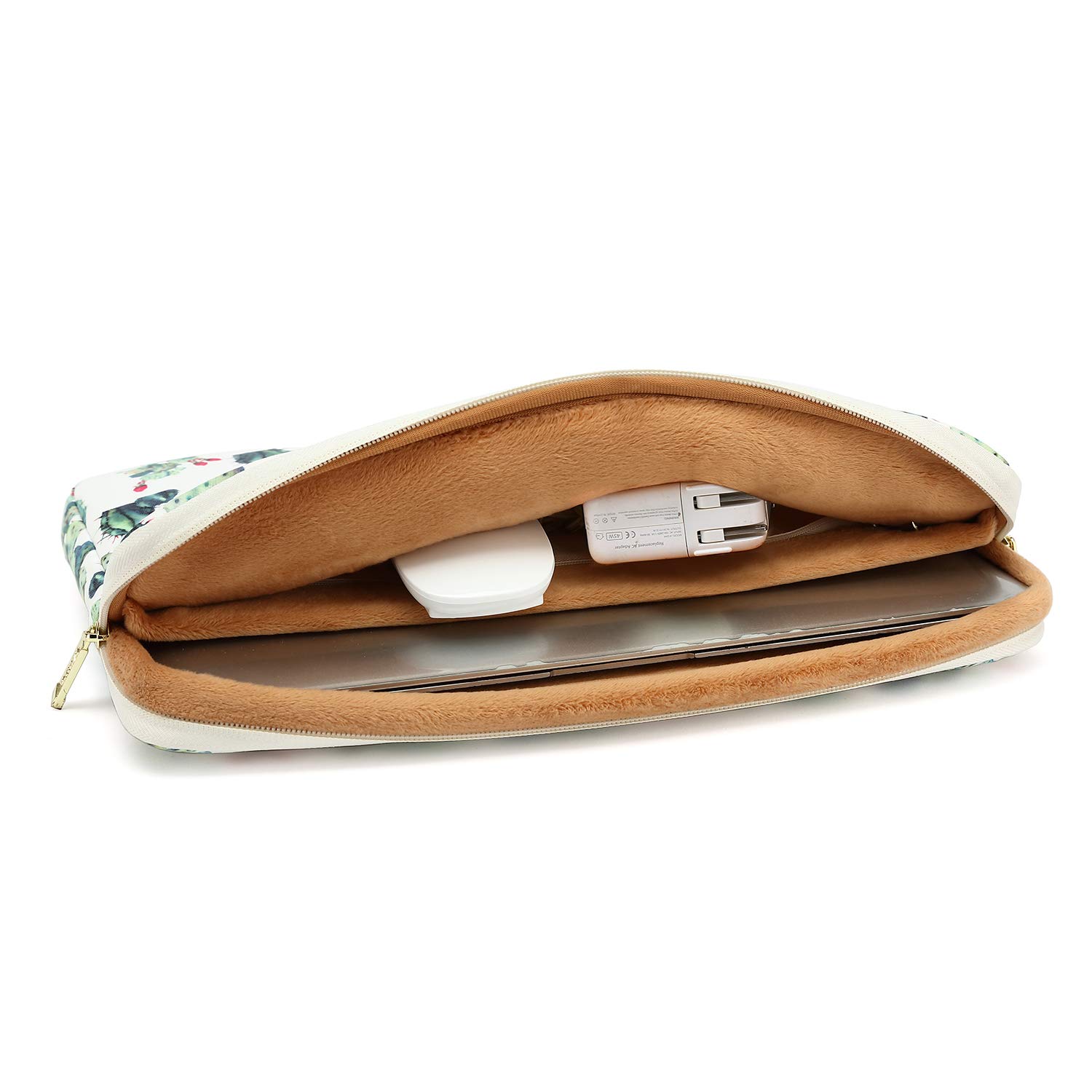 KAYOND 15-15.6 Inch Laptop Sleeve Case for MacBook Pro 15.4/16 & MacBook Air 15.4 - Water Resistant Shockproof Protective Bag with Cactus Design - Perfect for Travel, Office & School Use