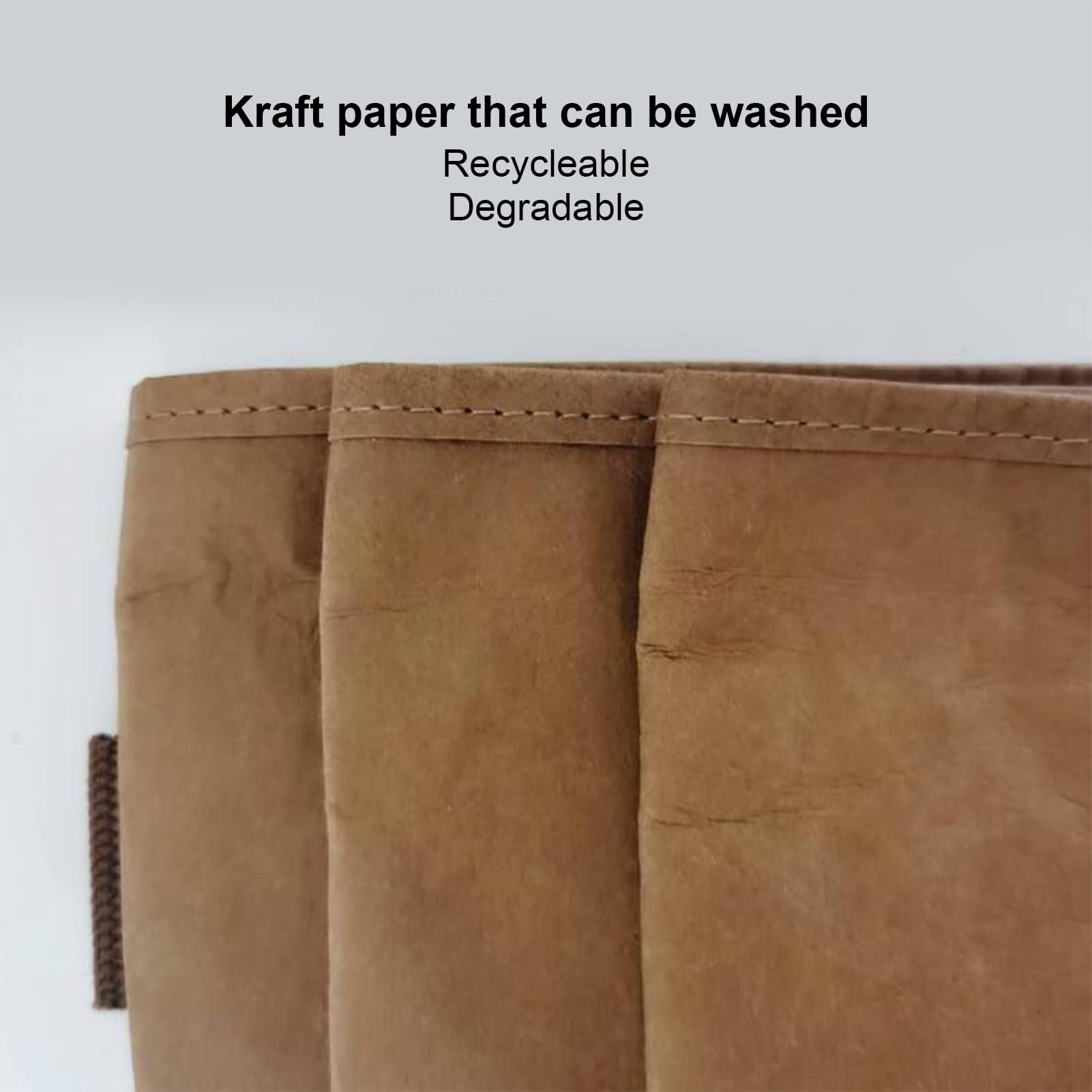 FIYO Reusable Washable Kraft Paper Bags - Large Eco-Friendly Brown Potted Gift Bags for Wedding, Party, Home Decor & Shopping (No Handle) | Perfect for Plant Pots, Gift Wrapping & Sustainable Packaging
