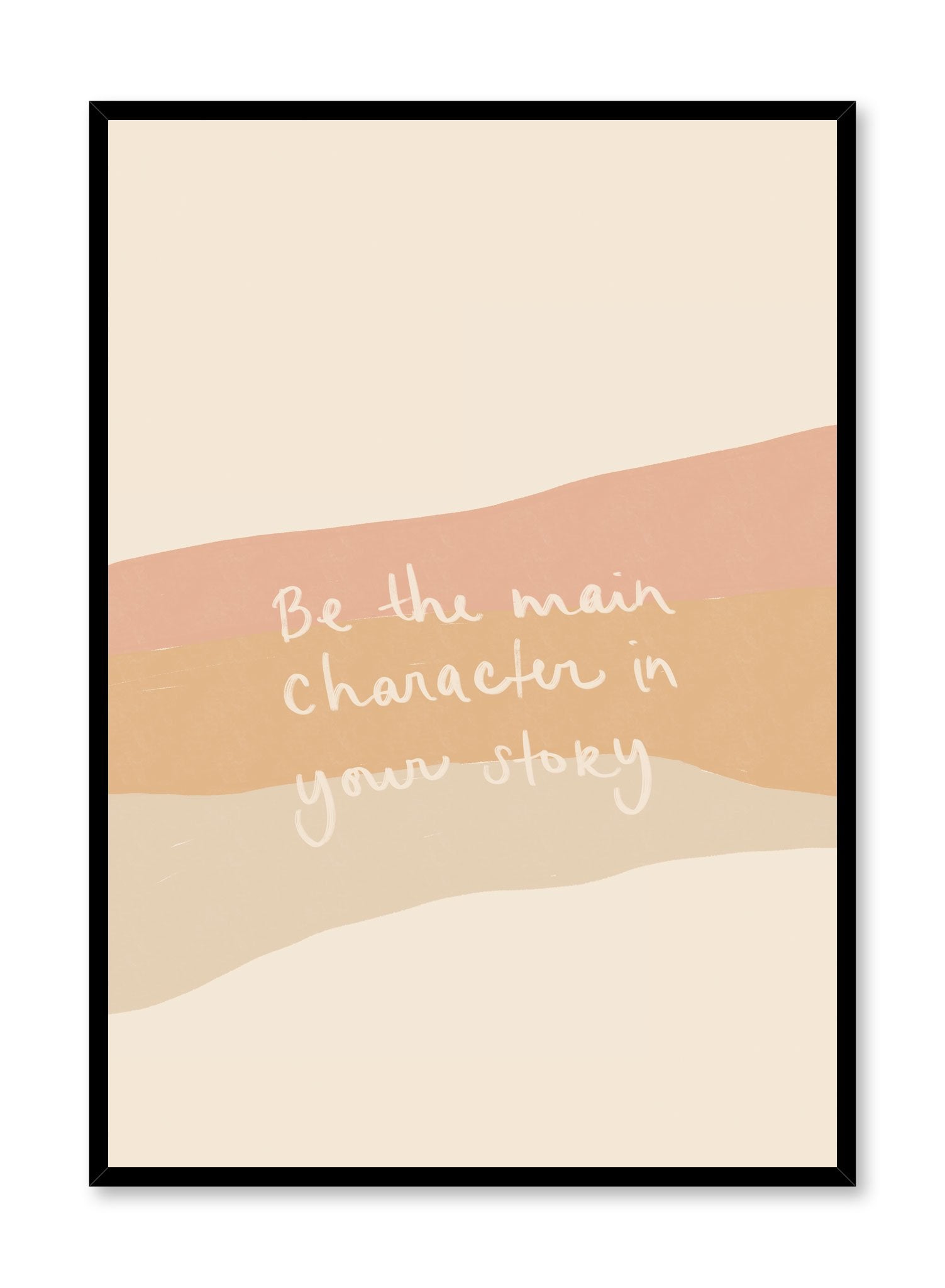 Main Character Poster - Motivational Wall Art for Home & Office Decor - Perfect for Living Room, Bedroom, or Workspace Inspiration