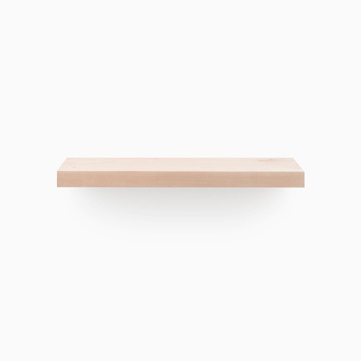 Aksel Unfinished Alder Floating Shelf - Rustic Wood Wall Shelves for Home Decor, Kitchen, Bathroom & Office Storage