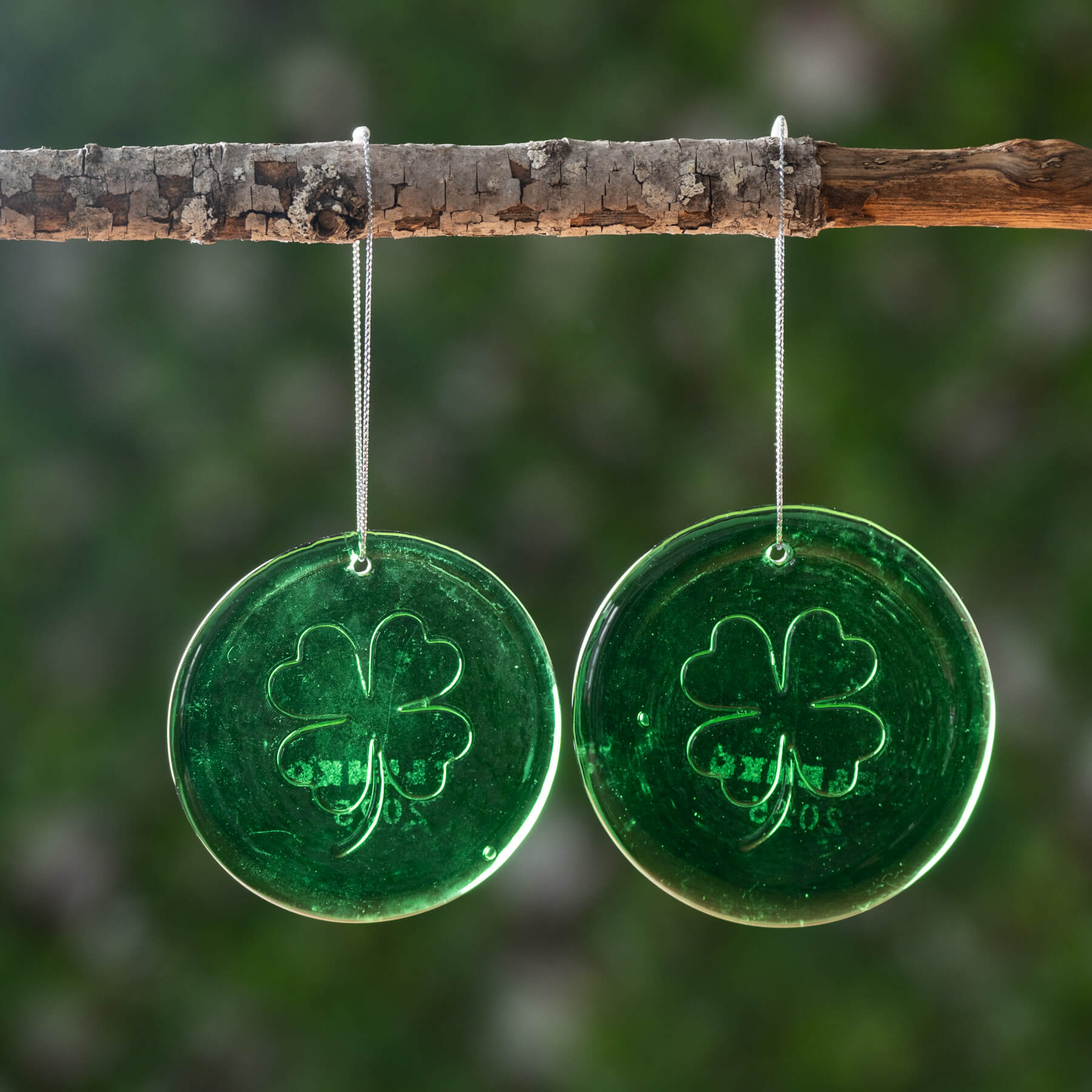 3 Pack Shamrock Suncatcher Set - Stained Glass Clover Window Decor for St. Patrick's Day - Perfect for Home, Office, or Party Decorations