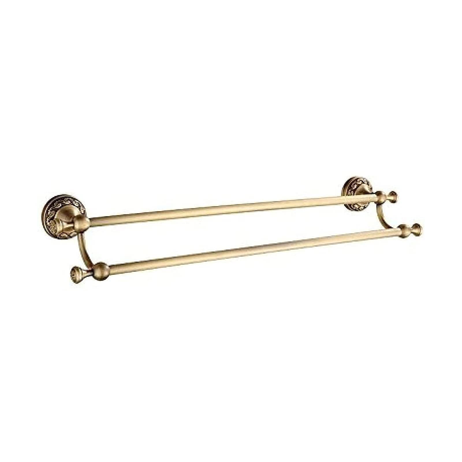 Copper Double Towel Bar - Wall Mount Bathroom Rack for Spa & Home