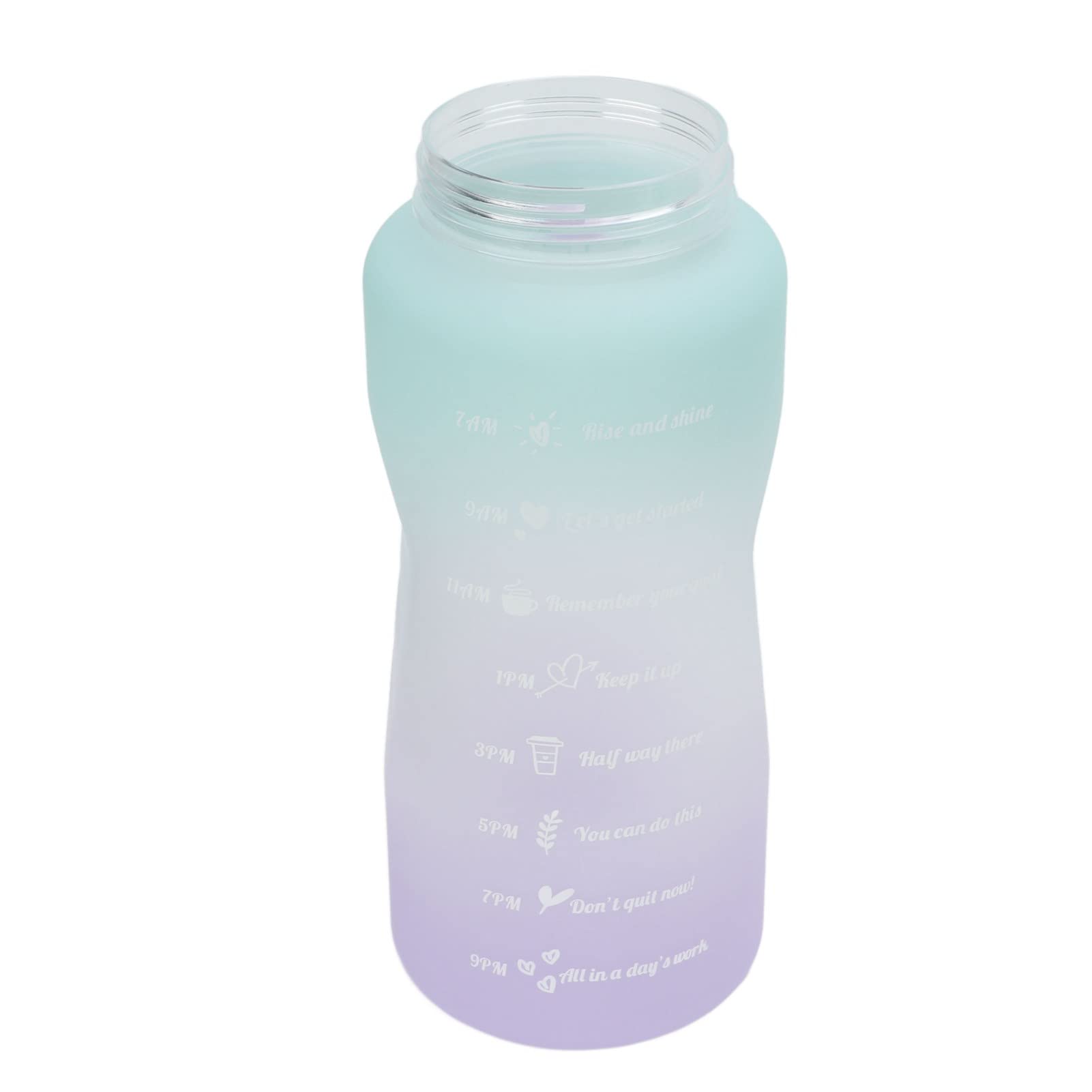 CHICIRIS Leakproof Gradient Water Bottle with Time Marker & Silicone Hose - 32oz Portable Sports Water Bottle for Gym, Hiking, Camping & Outdoor Activities