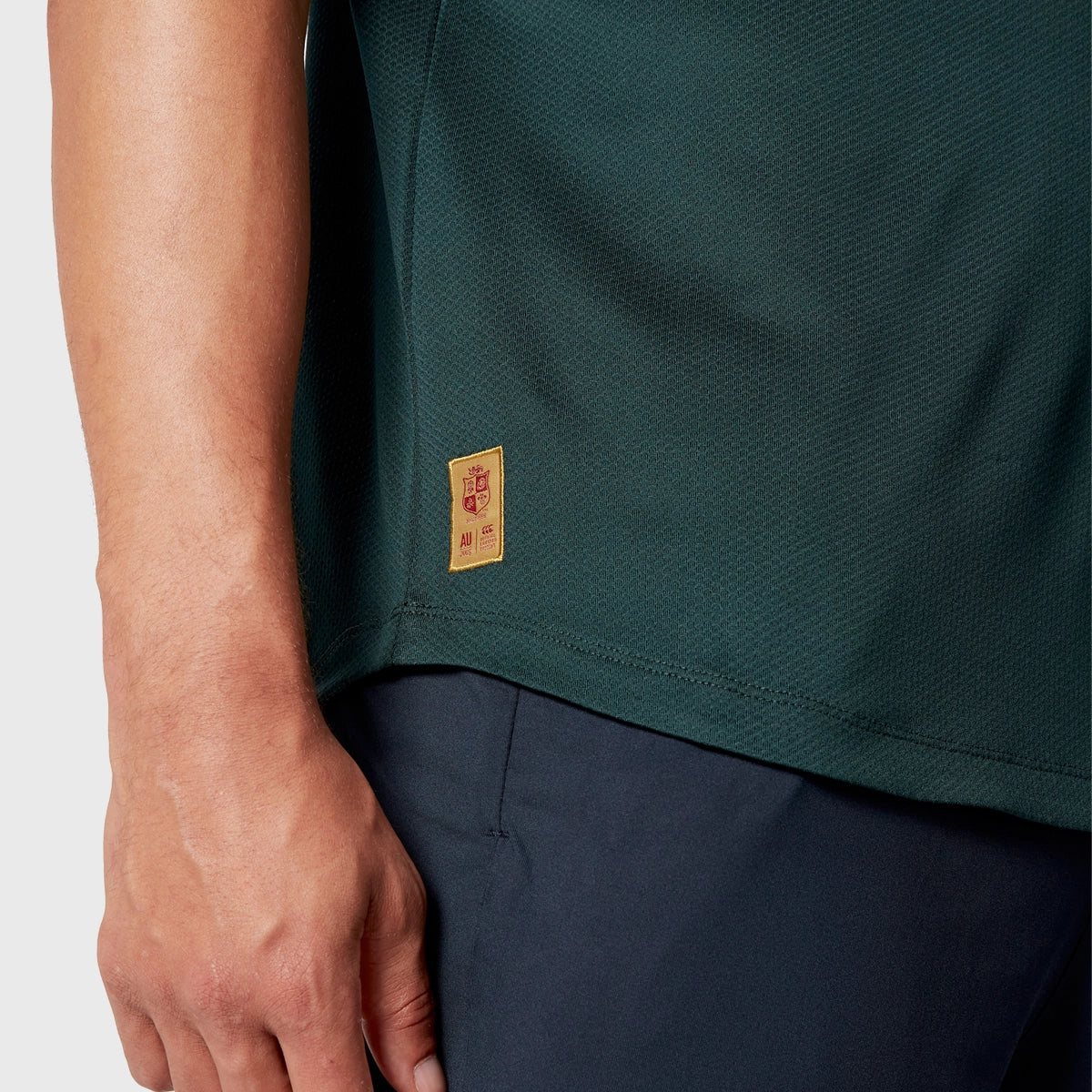 Canterbury British & Irish Lions Men's Performance Polyester Polo Shirt - Green Rugby Jersey for Training & Match Days
