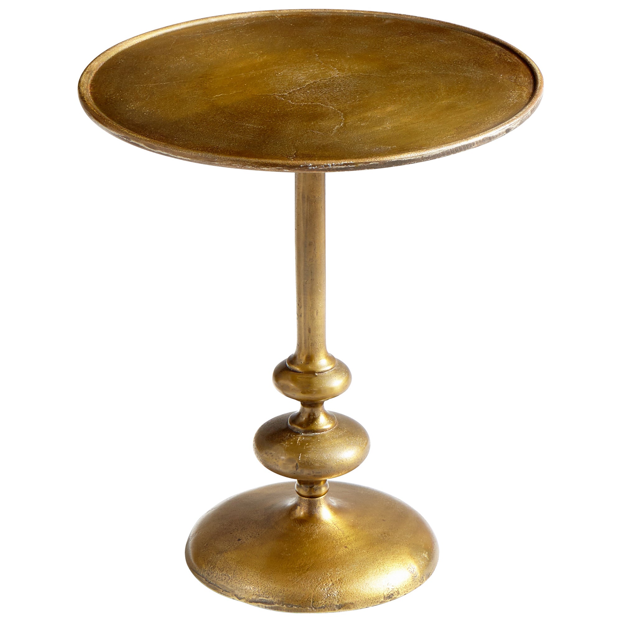 Cyan Design 08304 Antique Brass Tote Side Table - Stylish End Table for Living Room, Bedroom & Patio Decor