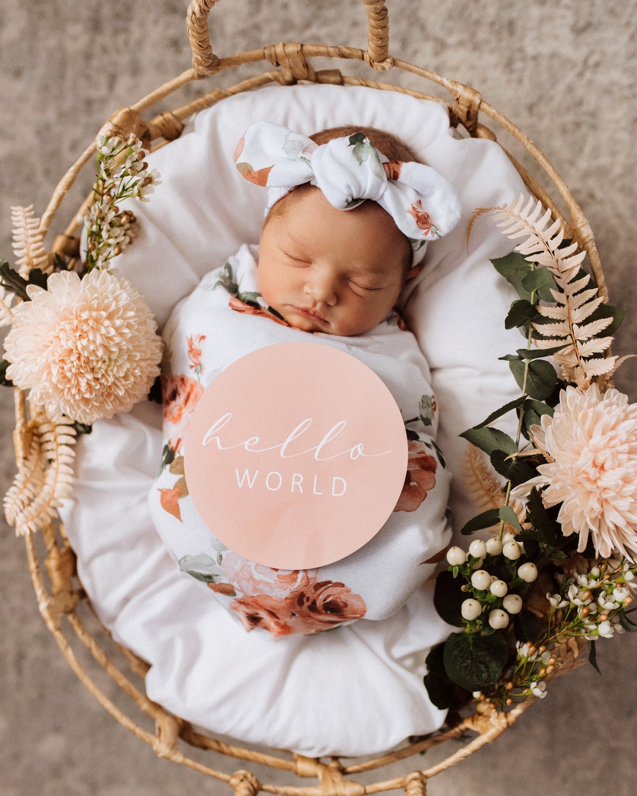 Snuggle Hunny Reversible Milestone Baby Cards - Rosebud & Pink Sand - Perfect for Newborn Photo Shoots and First Year Memories