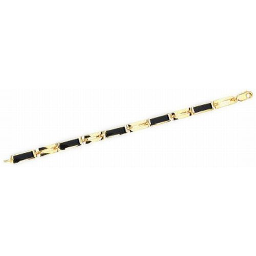 14K Gold Onyx Bracelet for Women - Elegant Black Stone Jewelry Gift for Birthday, Anniversary & Special Occasions