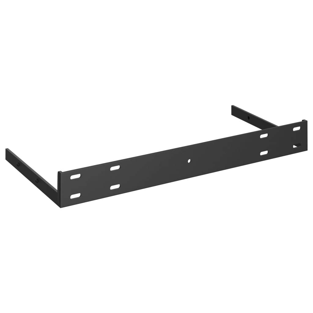 Floating Shelves Wall Mounted - Set of 2 Gray MDF Shelves 19.7