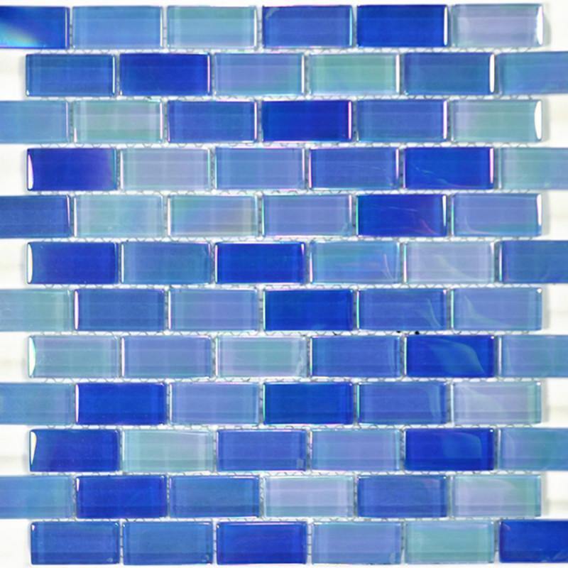Premium Navy Blue Glass Pool Tile 1