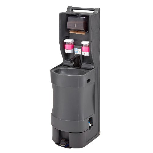 Cambro MHWS18615 18-Gallon Mobile Hand Sink Station - Portable Commercial Kitchen Sink for Restaurants, Food Trucks & Outdoor Events