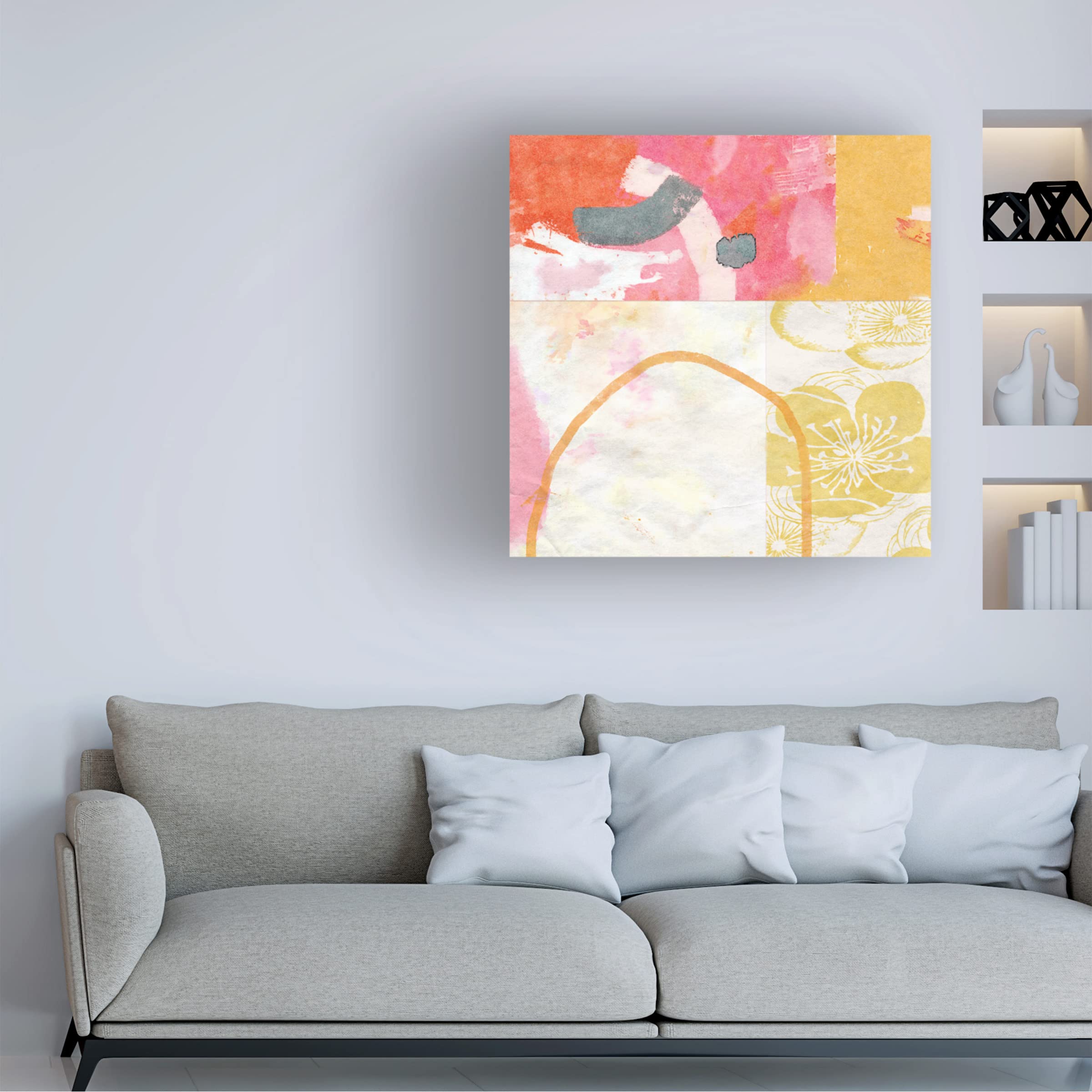 Trademark Fine Art 'Kimono No 1' Canvas Wall Art by Suzanne Nicoll - Japanese Inspired Home Decor for Living Room, Bedroom & Office