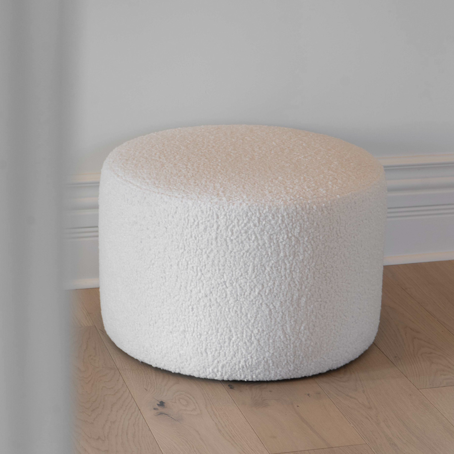 Jacques Ottoman Ivory Sherpa - Plush Upholstered Storage Bench with Removable Cushion for Living Room, Bedroom, or Entryway