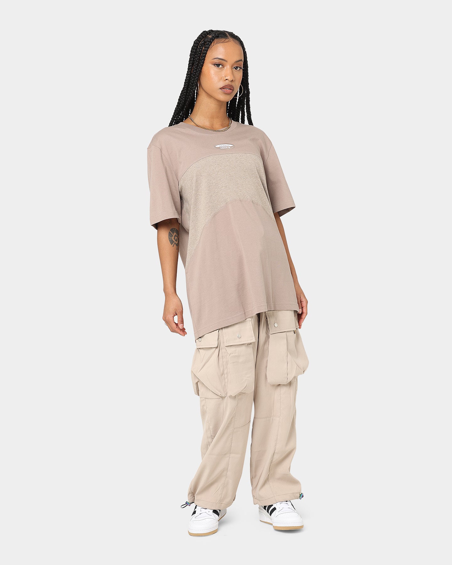 Adidas R.Y.V. Essential T-Shirt for Men - Soft Cotton Casual Tee in Chalky Brown | Perfect for Gym, Streetwear & Everyday Comfort