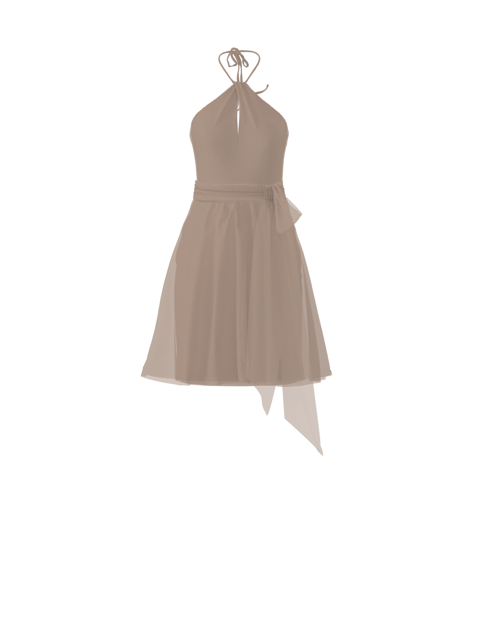 Colby Bodice & Carla Skirt Set with Sash Belt in Latte - Perfect for Casual Outings and Office Wear