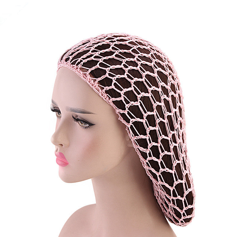 Handmade Crochet Hair Net for Women - Breathable Mesh Night Cap for Long Hair Care | Perfect for Sleeping, Travel & Home Use