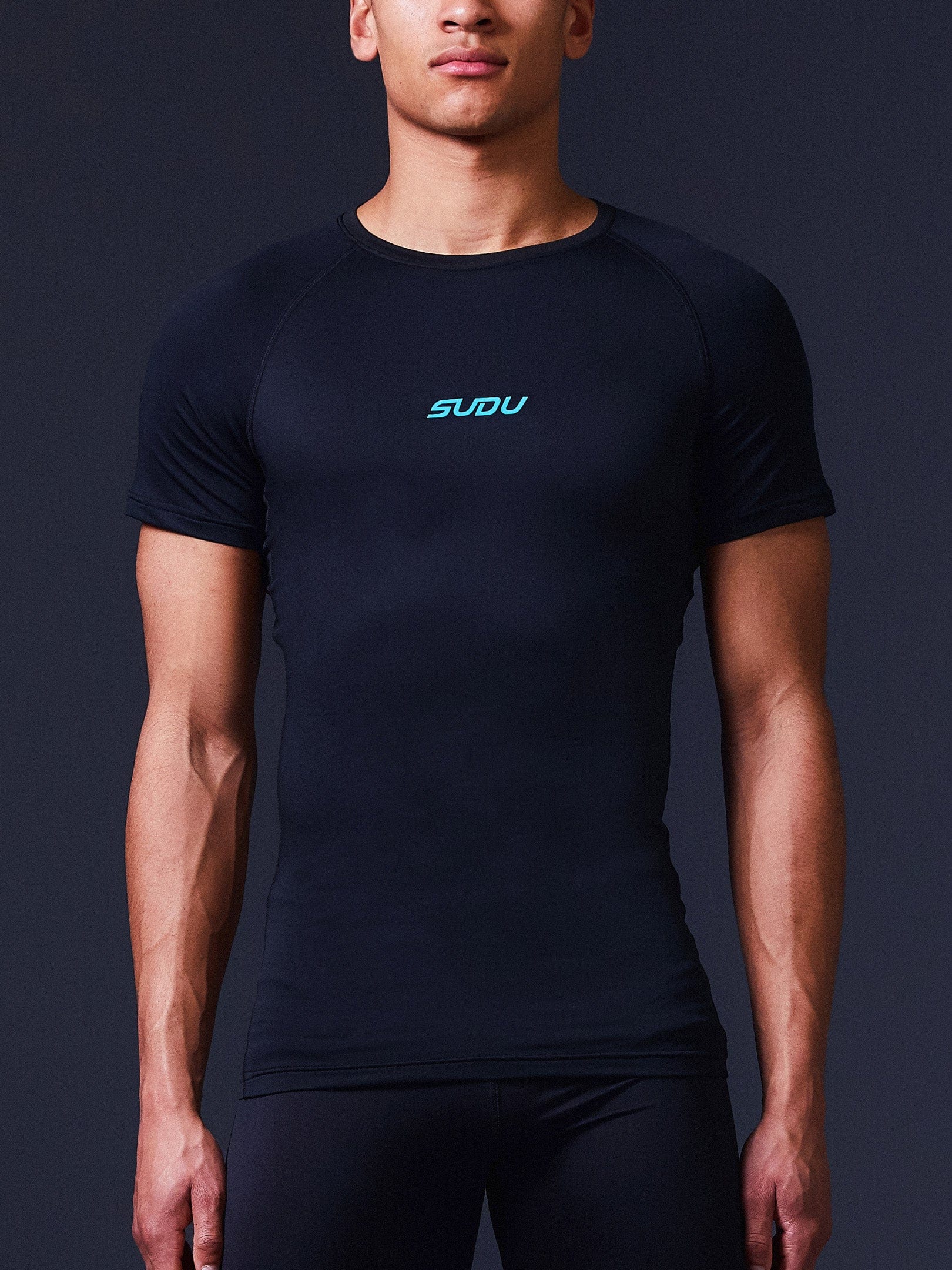 SRB SS 01 Men's Performance Short Sleeve Baselayer Shirt - Moisture Wicking, Breathable, Quick Dry - Black - Ideal for Hiking, Running, Cycling & Outdoor Activities