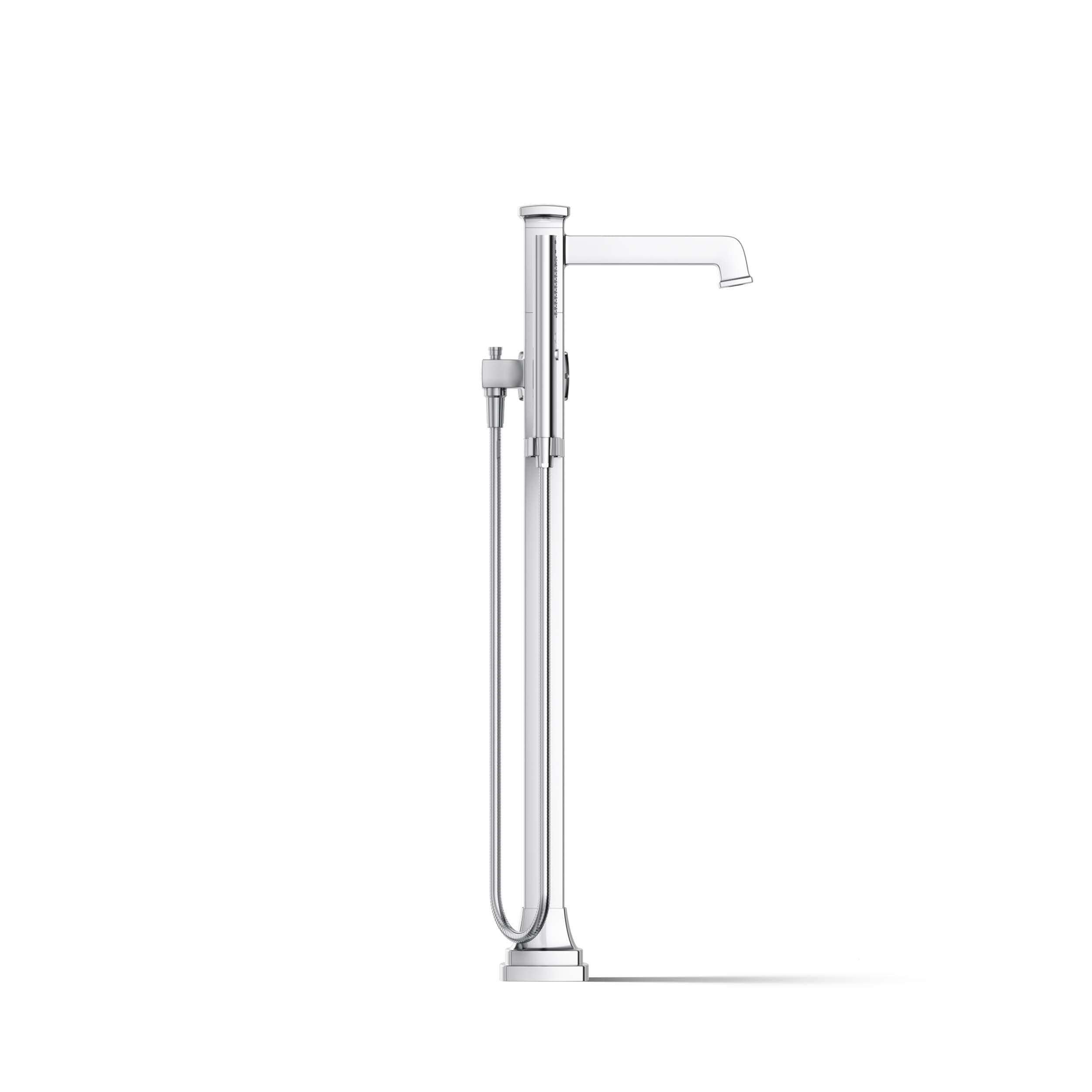 KOHLER RIFF® Freestanding Bathroom Faucet Trim - Modern Matte Black Bathroom Sink Faucet for Spa, Luxury Home & Hotel Renovation