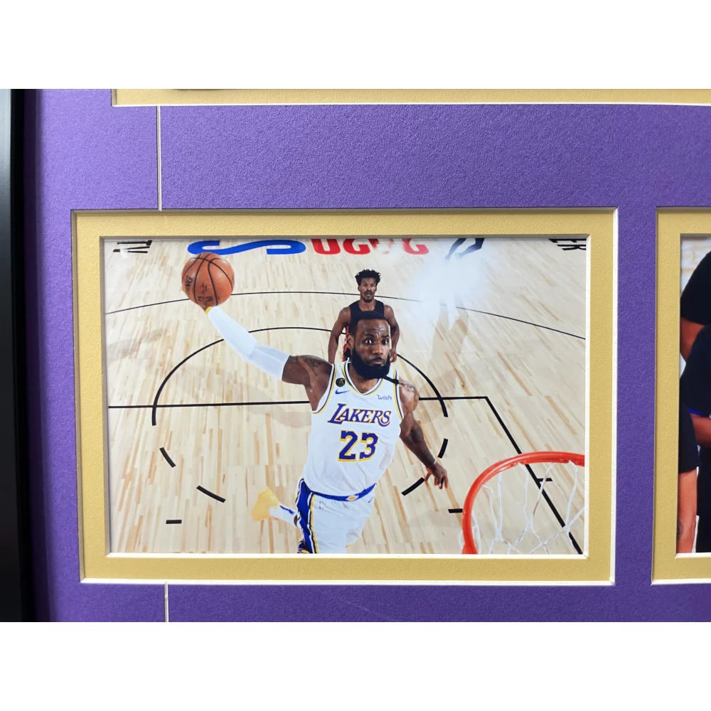 Los Angeles Lakers Fan License Plate Framed Collage - Lebron James Memorabilia for Lakers Fans - Perfect for Man Cave, Sports Bar, or Gift for Basketball Lovers