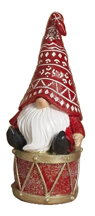 5 Pack Resin Sitting Gnome Statues - Garden Decor, Lawn Ornaments for Outdoor & Indoor Use - Perfect for Patio, Yard, Home Decoration and Gift Giving