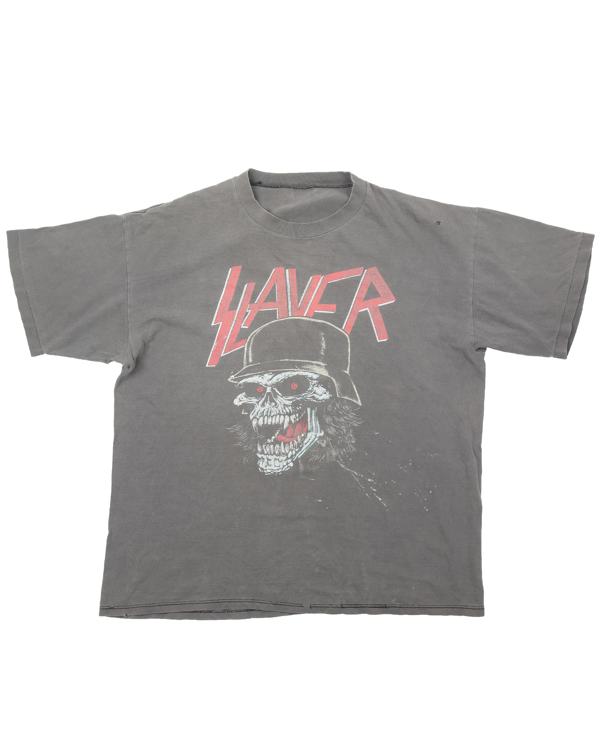 Vintage 1990s SLAYER Slaytanic Wehrmacht Band T-Shirt - Classic Heavy Metal Tee for Concerts, Mosh Pits & Retro Fashion