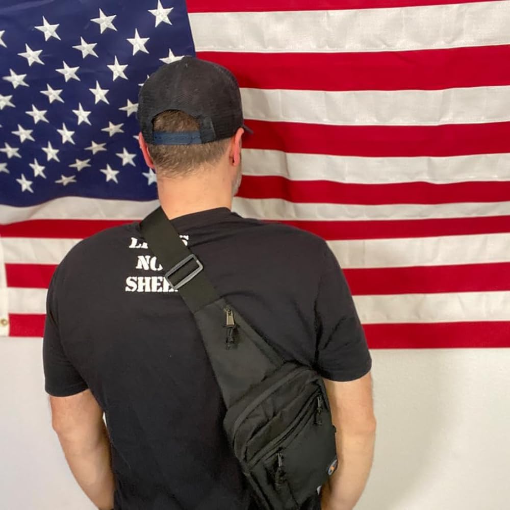 Raptor Sling Bag - Tactical Shoulder Chest Pack for Men & Women | Durable Right-Handed EDC Sling Backpack | Ideal for Shooting, Hunting, Hiking, Travel & Everyday Carry (EDC) | Compact & Versatile Design for Outdoor Adventures & Daily Commute