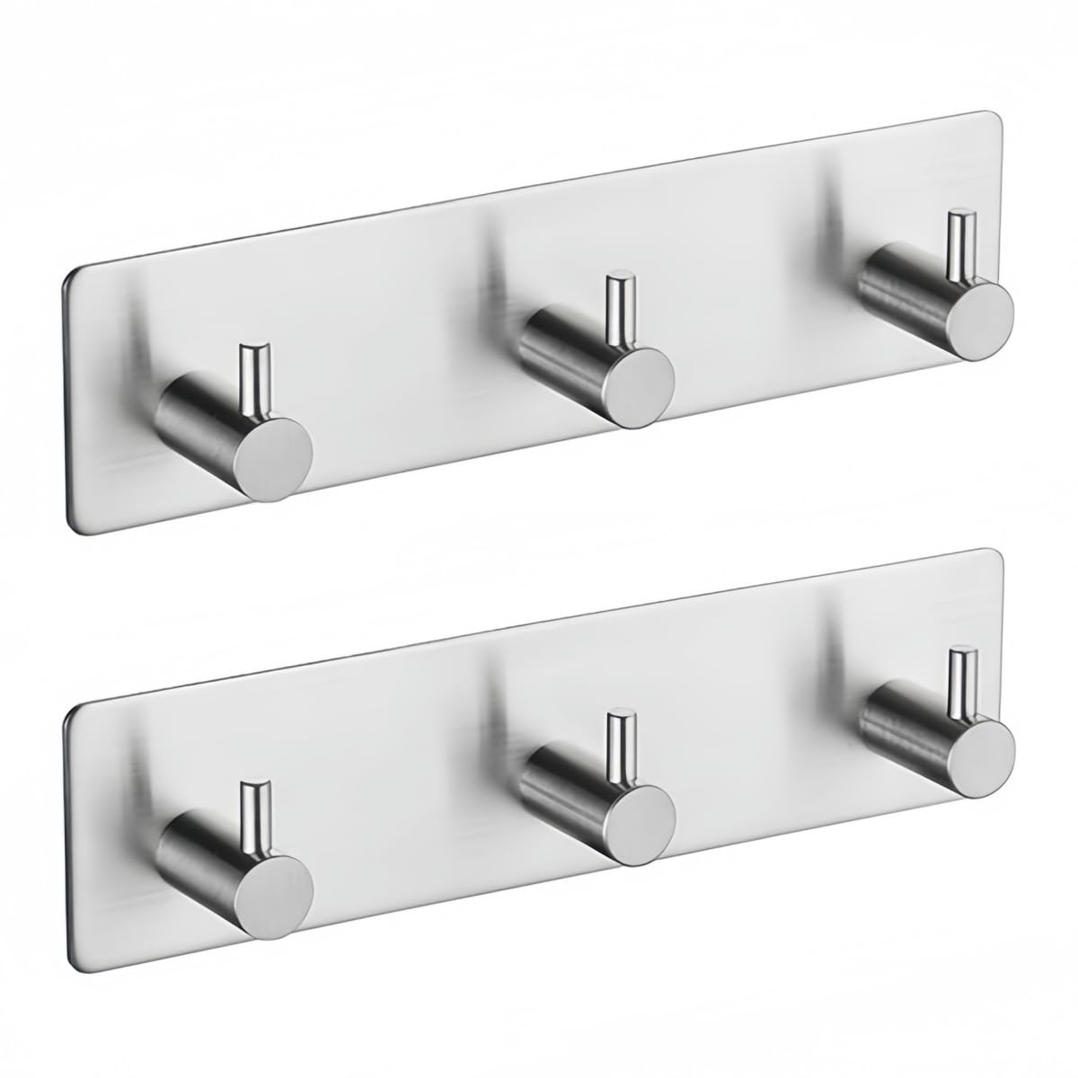 Stainless Steel Self-Adhesive Hooks - Rustproof Wall Hooks for Bathroom, Kitchen & Bedroom - Perfect for Towels, Robes, Clothes & Home Organization
