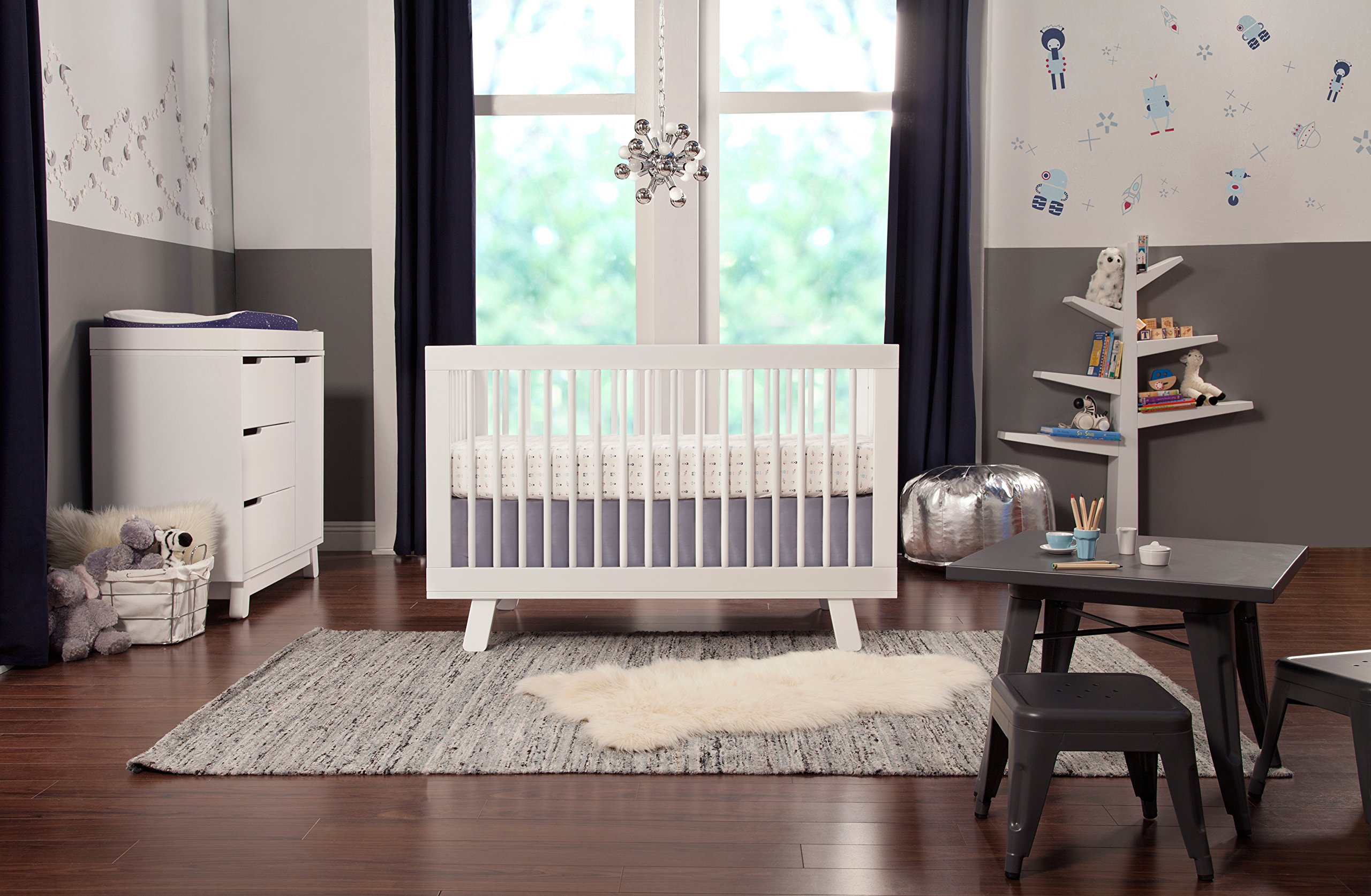Babyletto Spruce Tree Bookcase - White Nursery Bookshelf for Kids Room, Baby Books Storage & Playroom Organization