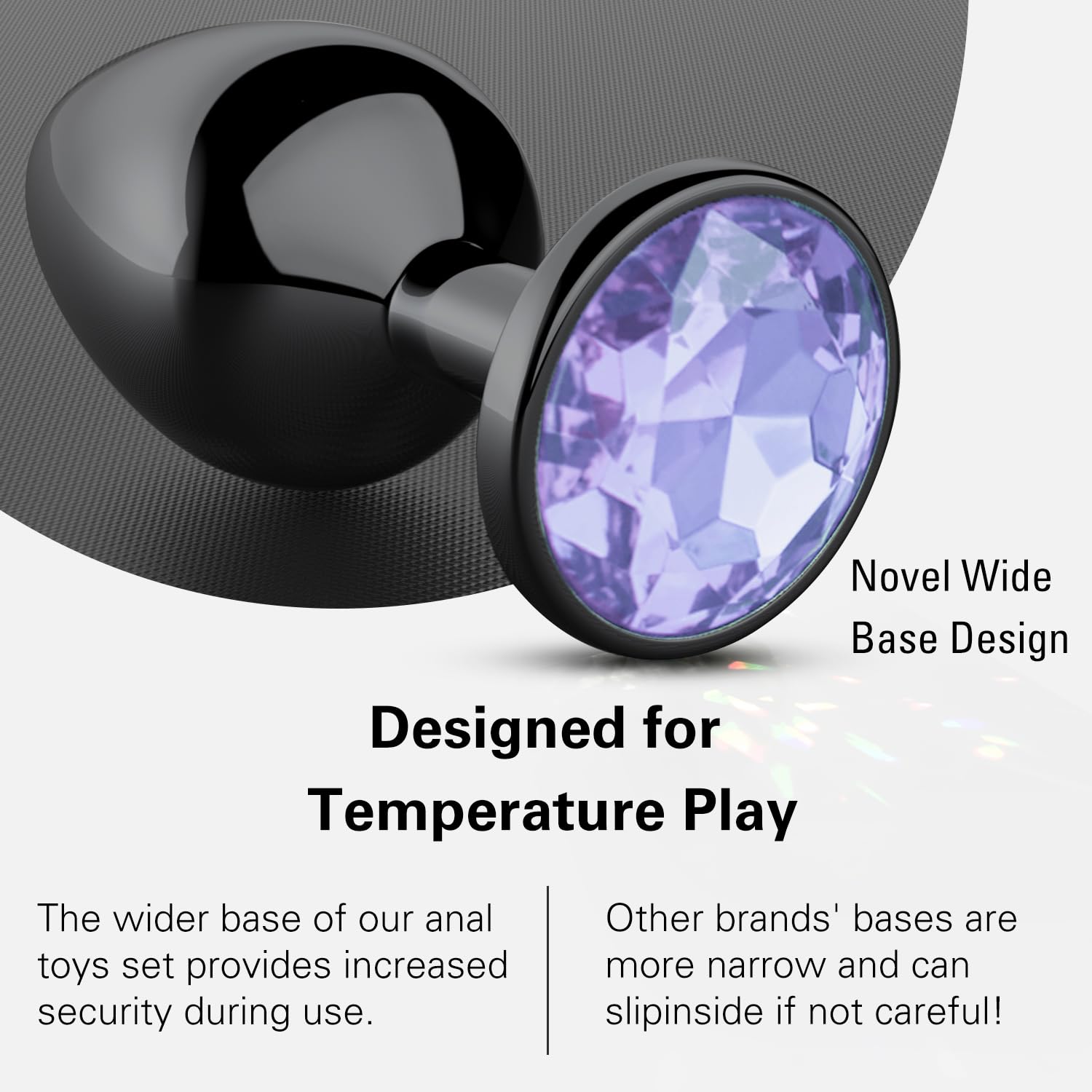 **4-Piece Beginner Anal Plug Training Kit - Jewel Butt Plugs for Women & Men - G-Spot Stimulation - Adult Sex Toys for Couples & Solo Play - Perfect for Anal Training & Sensual Exploration**