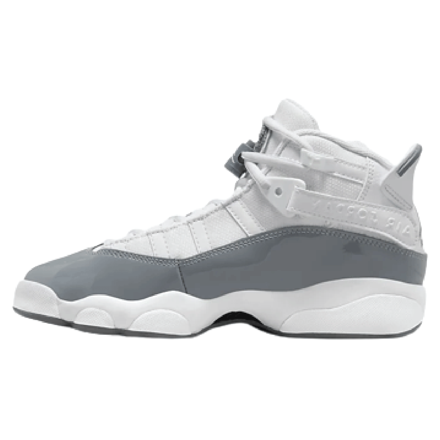 Jordan 6 Rings Kids Basketball Shoes - Cool Gray White Sneakers for Boys & Girls | Perfect for School, Sports & Casual Wear