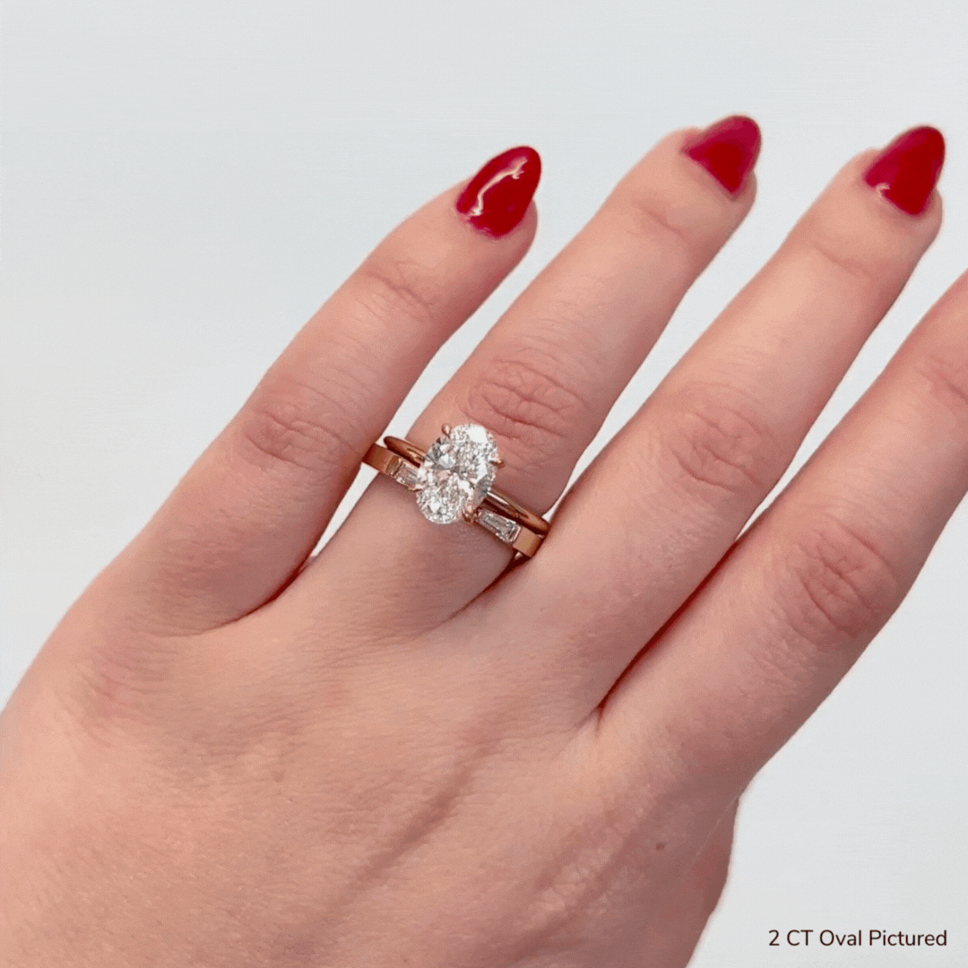 Elegant Oval Solitaire Engagement Ring - 14K Gold or Platinum, Dainty & Timeless Wedding Band for Women - Perfect for Proposals, Anniversaries & Special Occasions