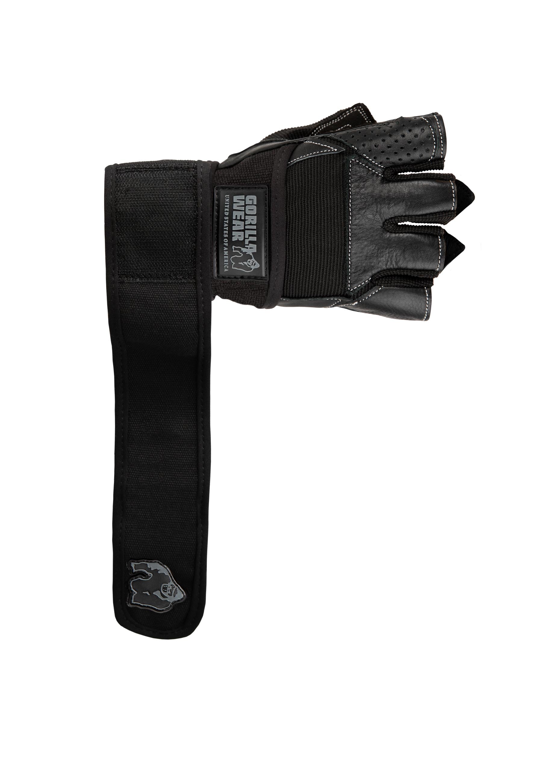 Dallas Wrist Support Gloves - Black - Weightlifting & CrossFit Wrist Wraps for Gym Training & Powerlifting Support