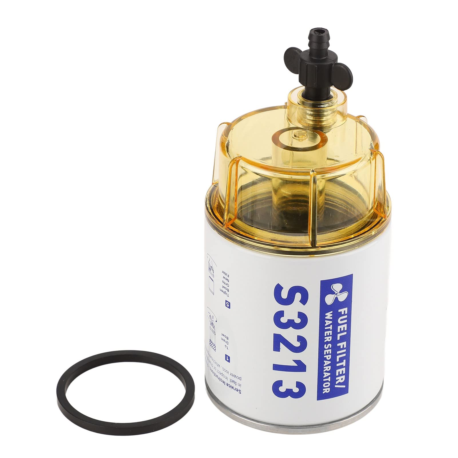 VGEBY Marine Fuel Filter Water Separator Kit - Replacement for Yacht & Outboard Motor S3213 - Compatible with Johnson, Evinrude, Mercury - Perfect for Boating, Fishing & Marine Engine Protection