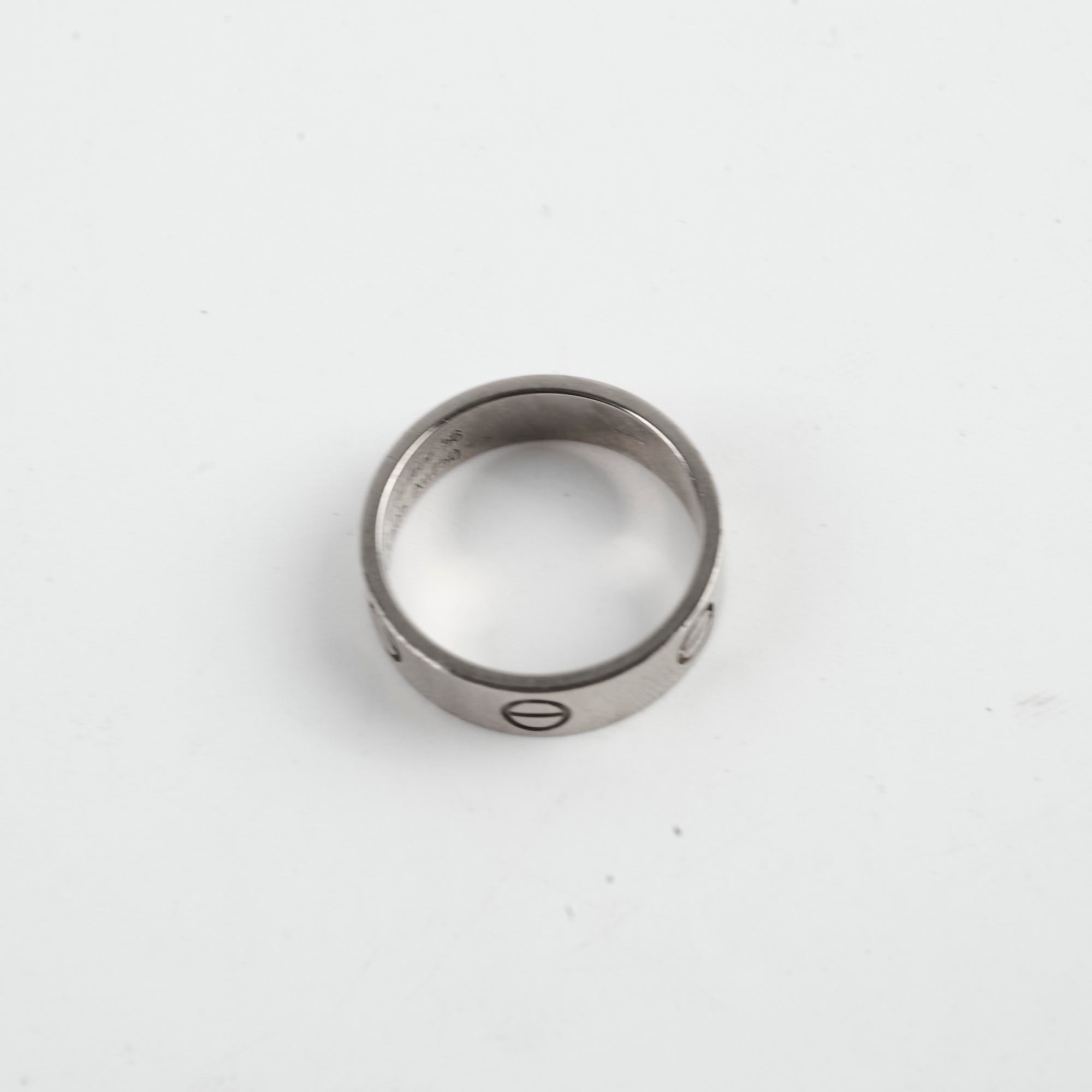 Cartier Love Ring 18K White Gold Size 56 - Luxury Wedding Band for Women, Anniversary Gift for Her, Perfect for Engagement & Romantic Occasions
